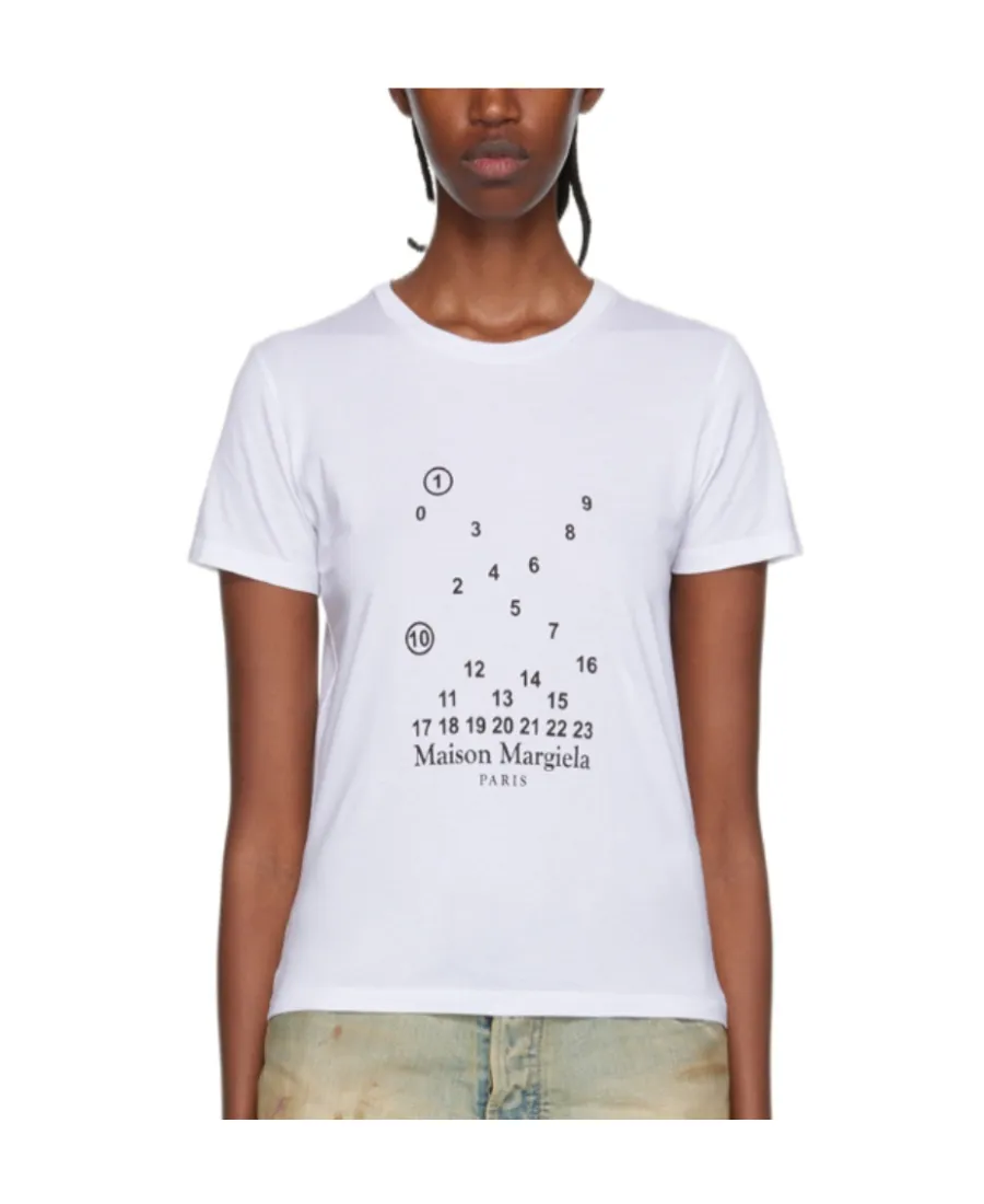 Maison Margiela Logo-Print Crewneck T-Shirt