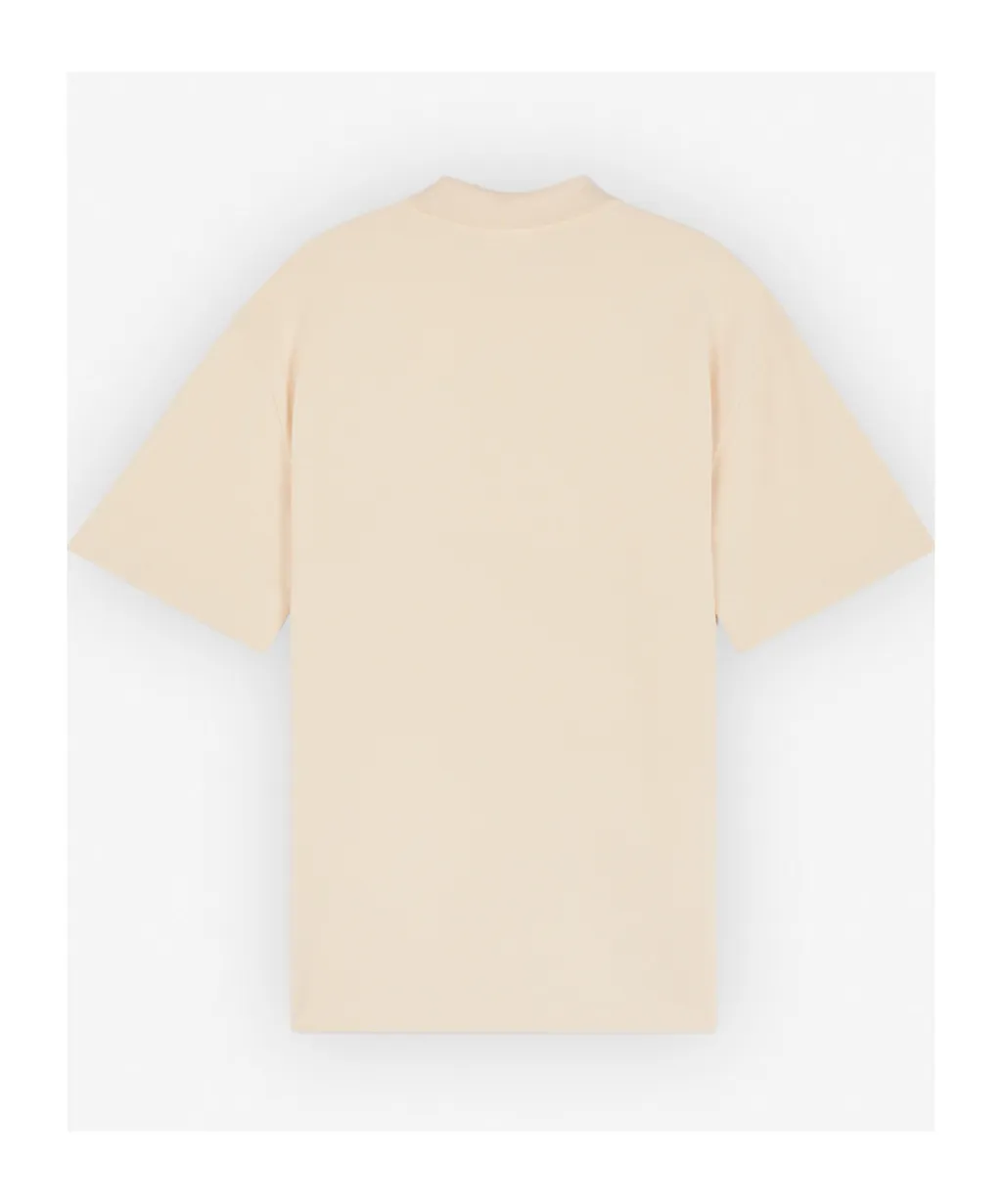 Maison Kitsun Bold Fox Head Patch Oversized Polo Shirt
