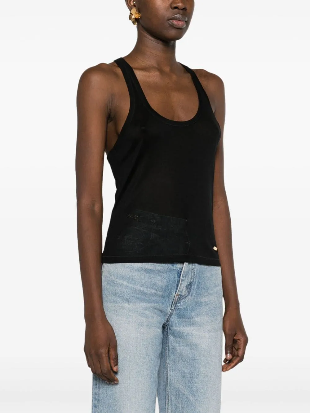 Tom Ford Logo Plaque Tank Top