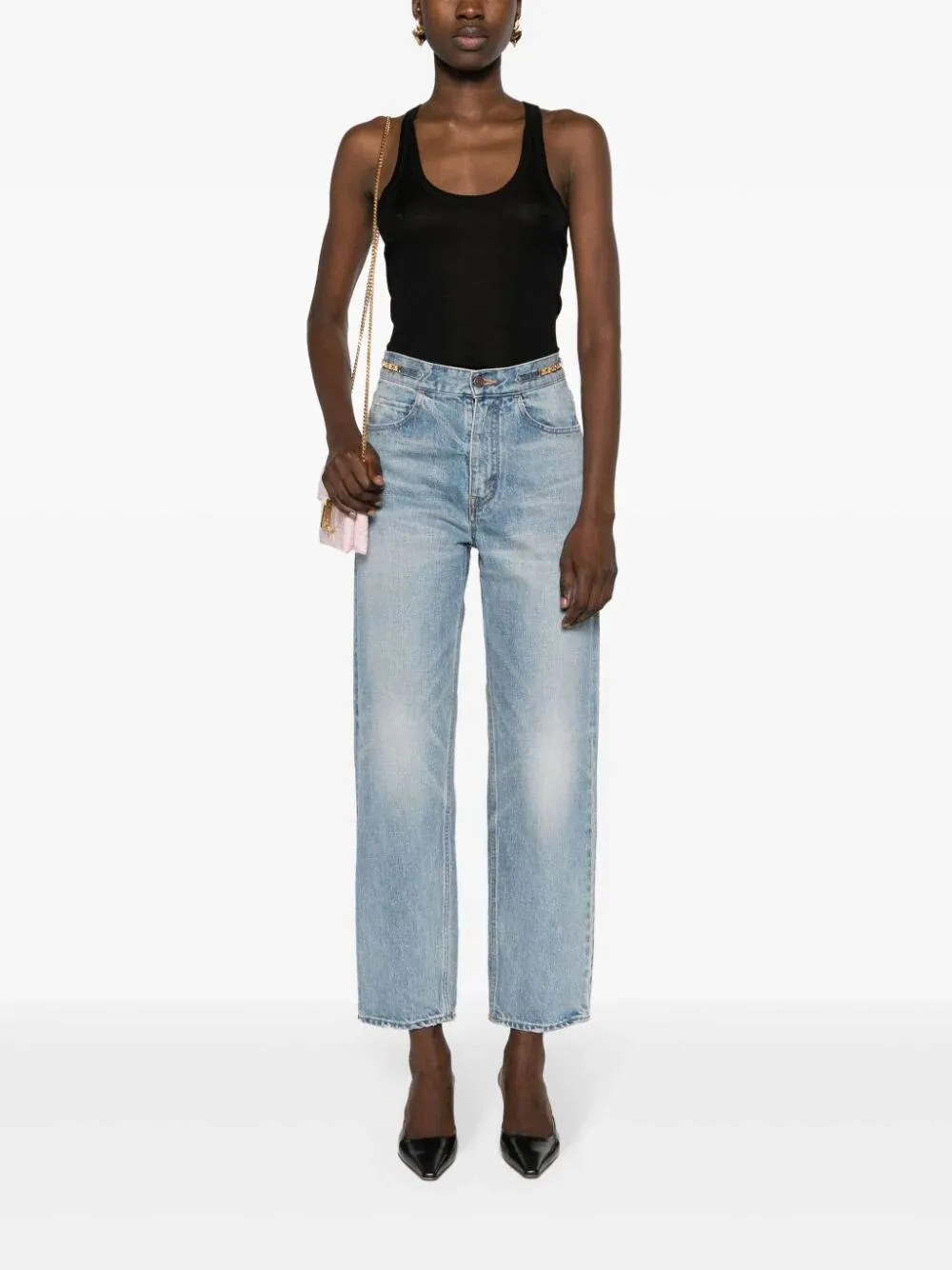 Tom Ford Logo Plaque Tank Top