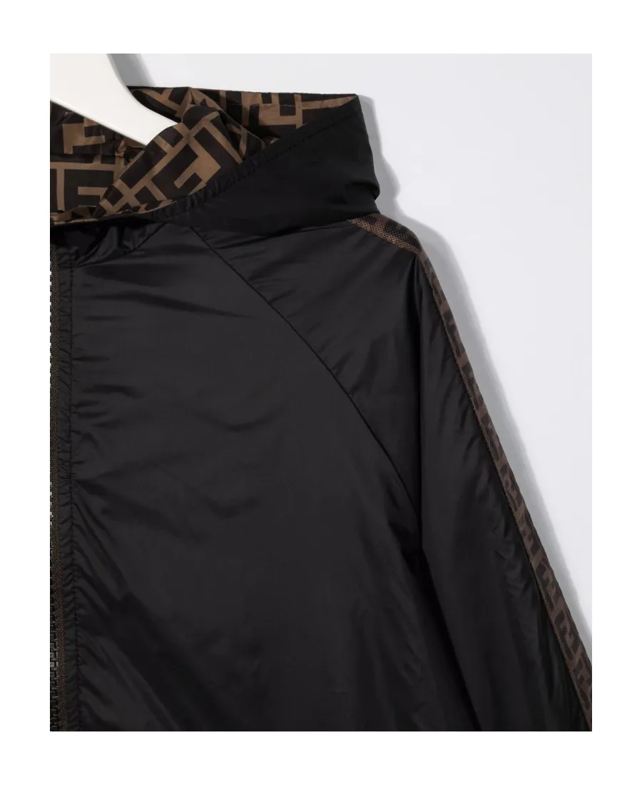 Fendi Kids Reversible Hooded Jacket
