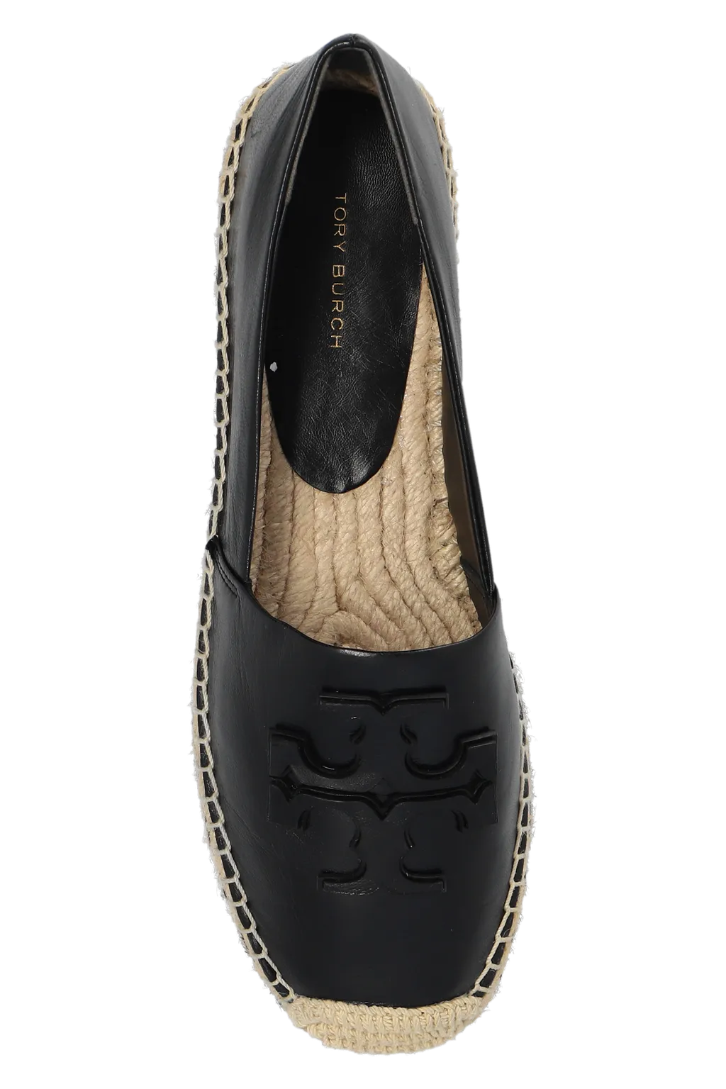 Tory Burch Ines Logo Patch Platform Espadrilles