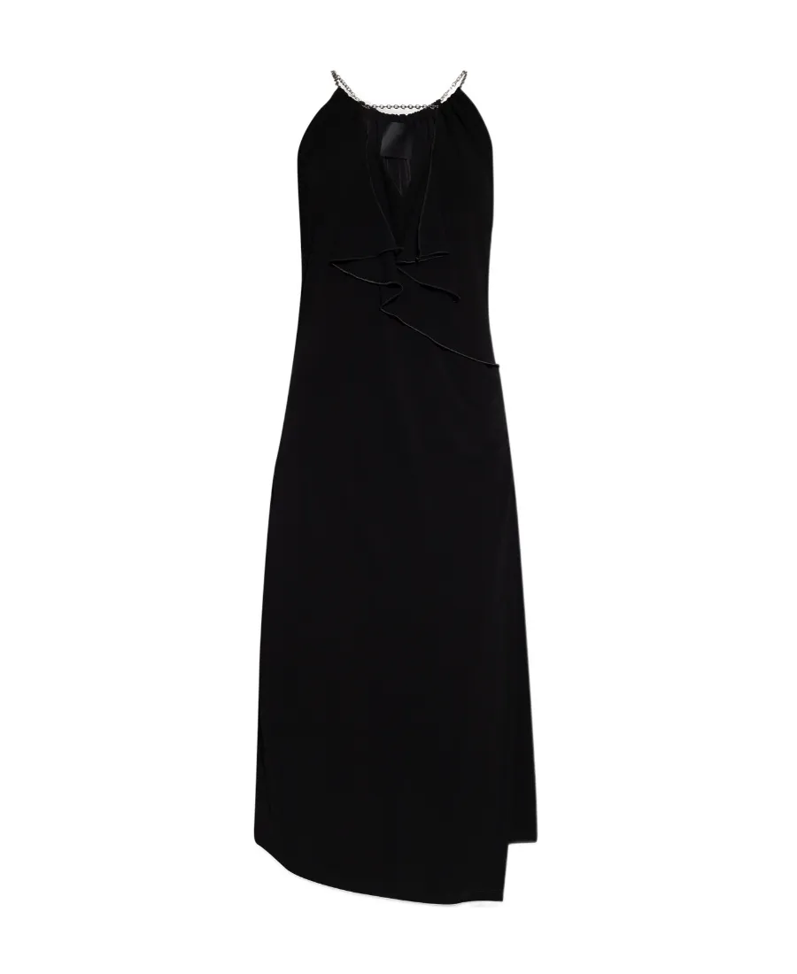 Givenchy Ruffle Halter-Neck Dress