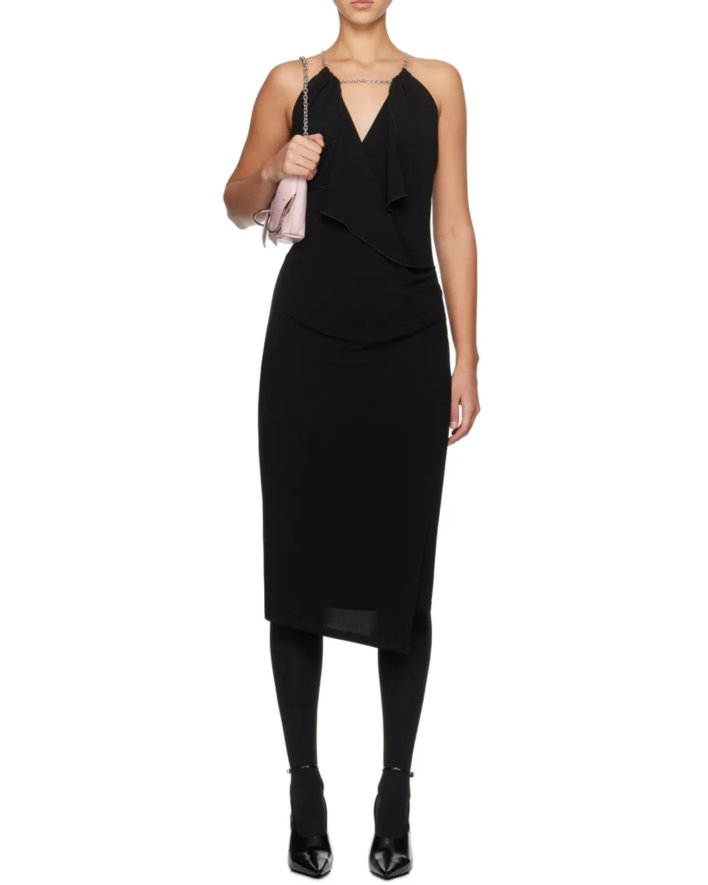 Givenchy Ruffle Halter-Neck Dress