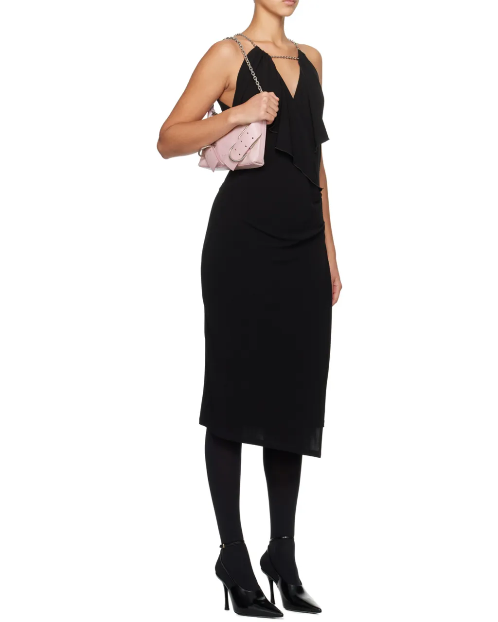 Givenchy Ruffle Halter-Neck Dress