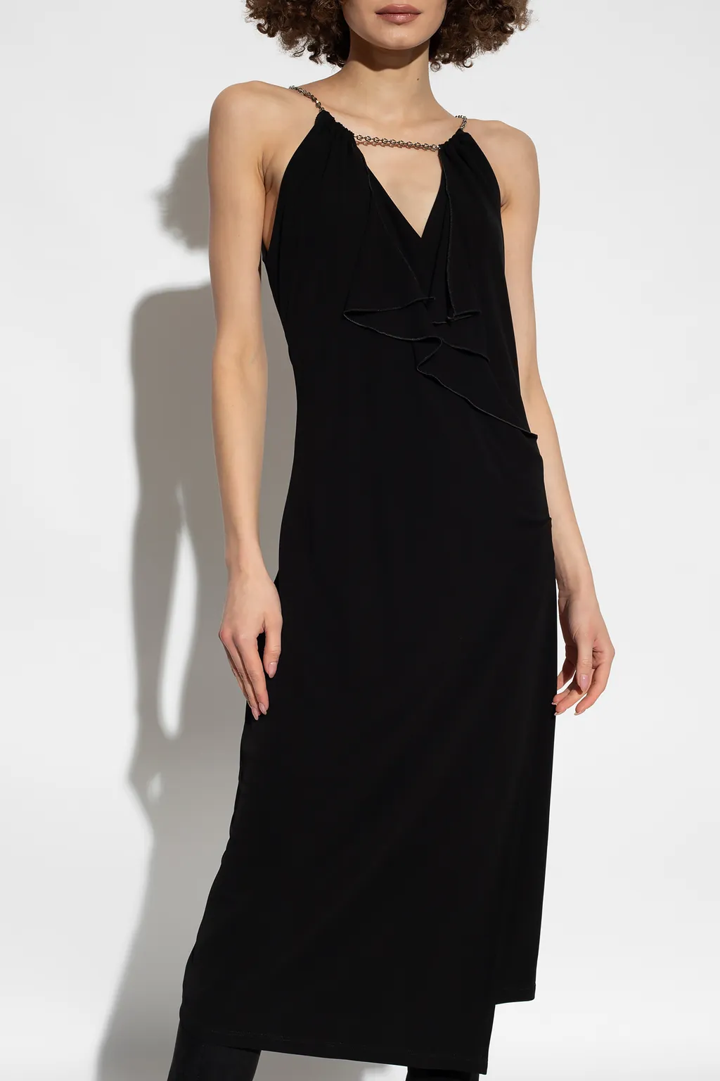 Givenchy Ruffle Halter-Neck Dress