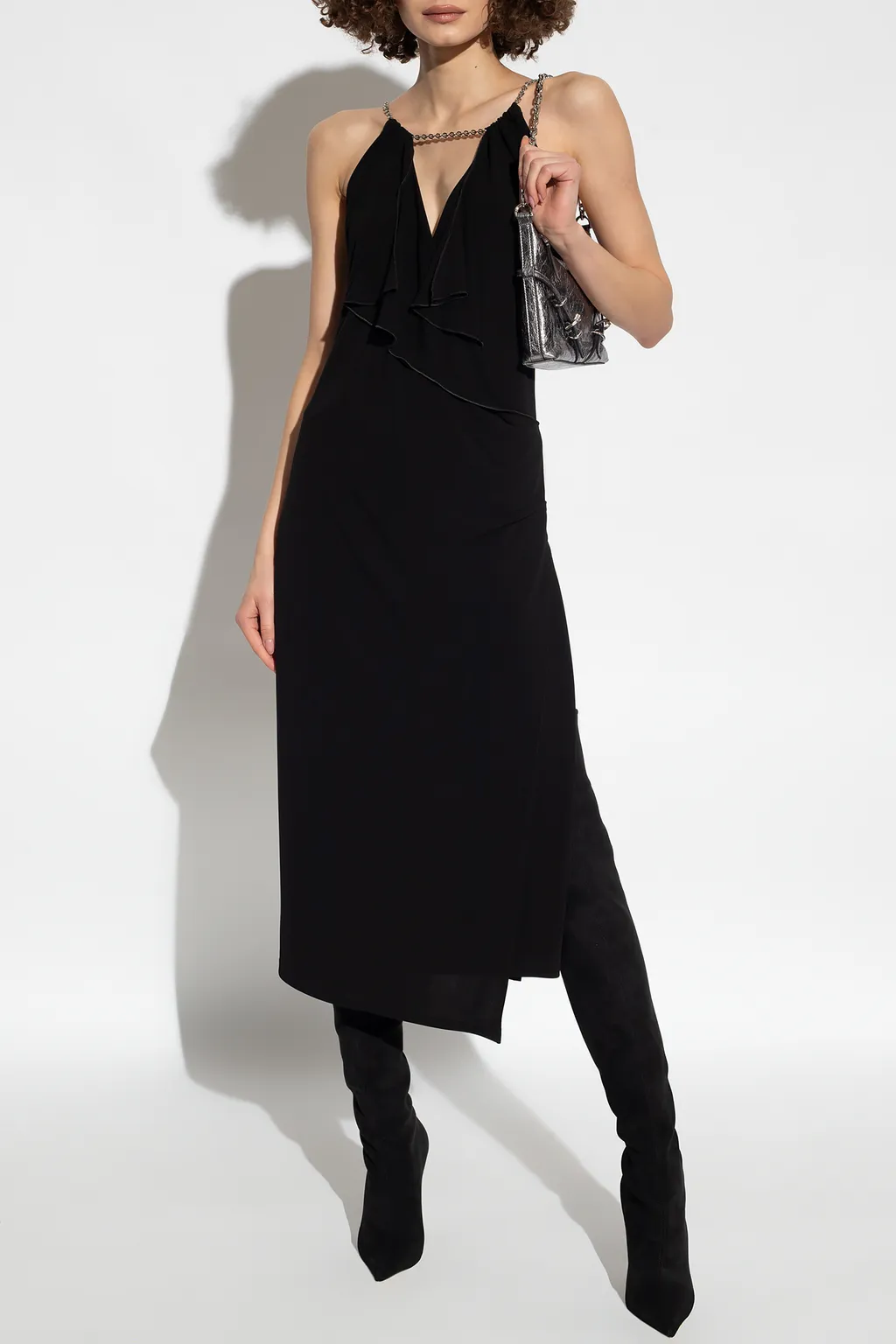 Givenchy Ruffle Halter-Neck Dress