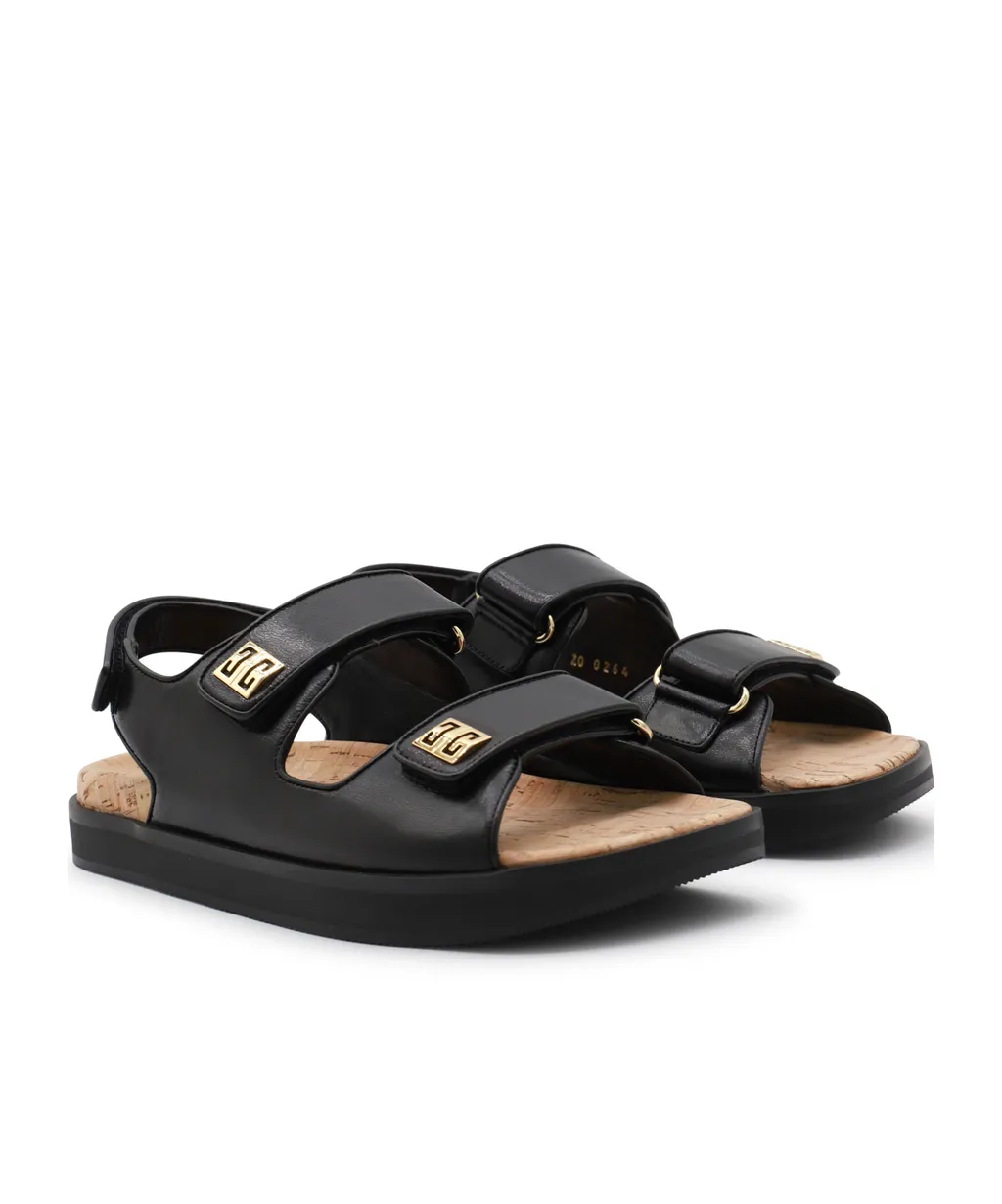 Givenchy 4G Plaque Touch Strap Sandals