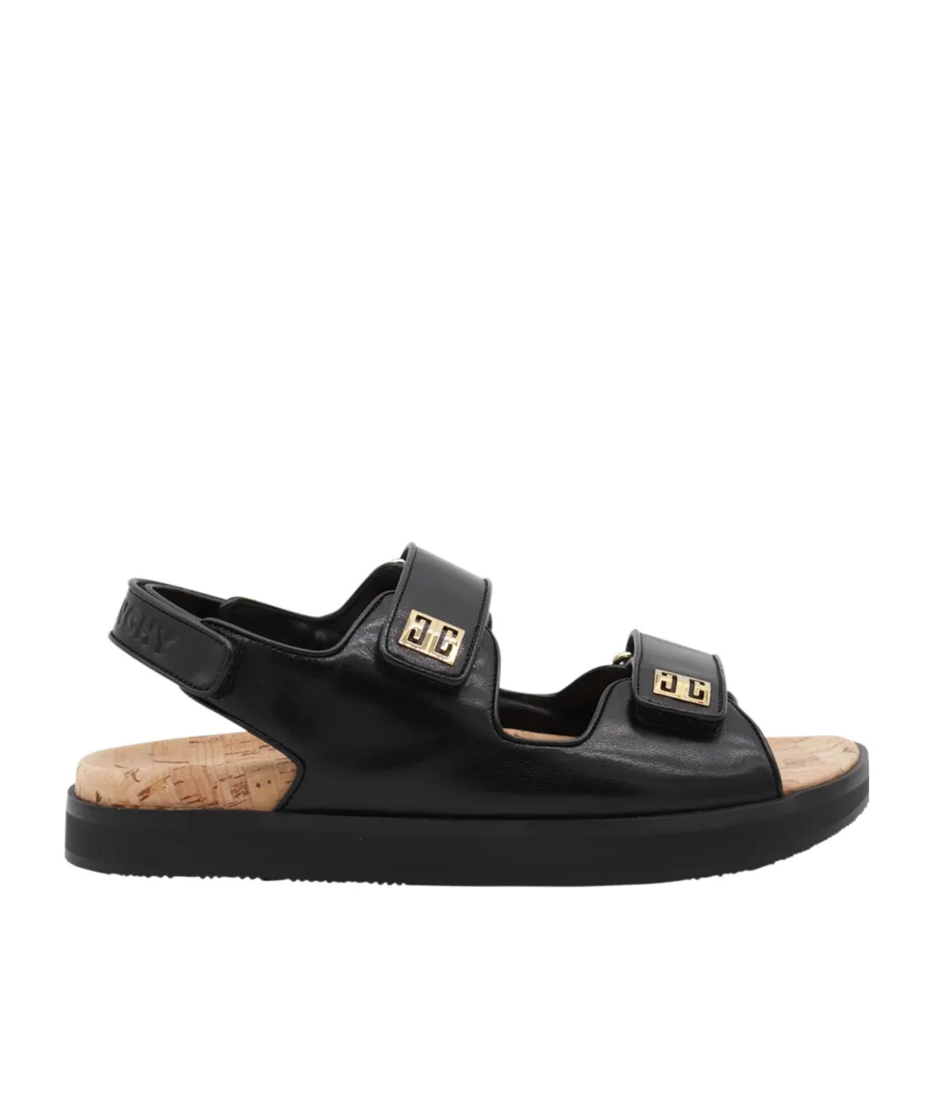 Givenchy 4G Plaque Touch Strap Sandals