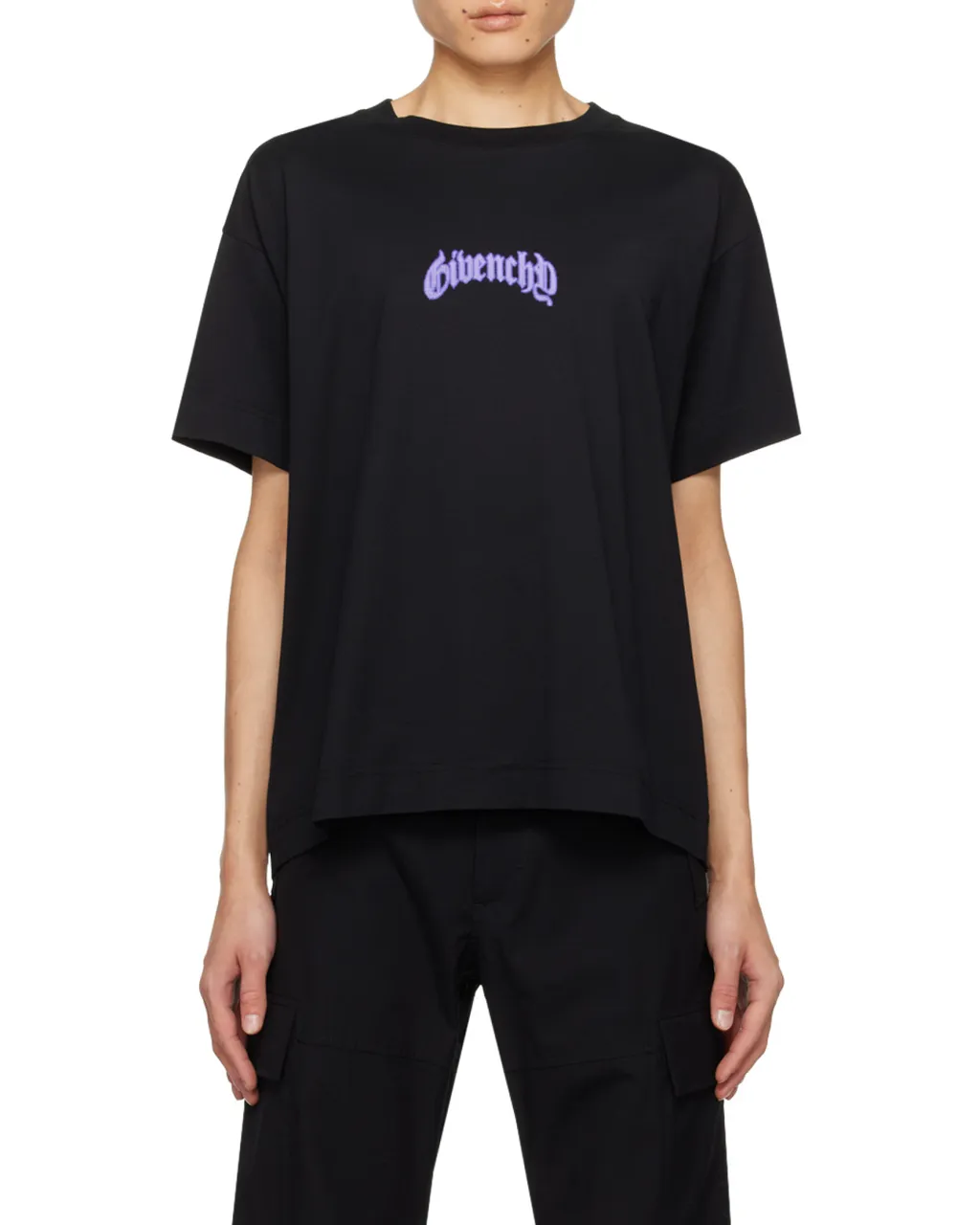 Boxy Fit T-Shirt In Cotton With Reflective Artwork