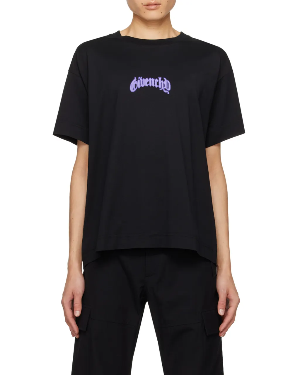 Boxy Fit T-Shirt In Cotton With Reflective Artwork