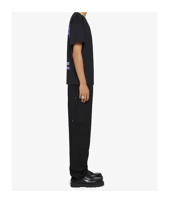Boxy Fit T-Shirt In Cotton With Reflective Artwork