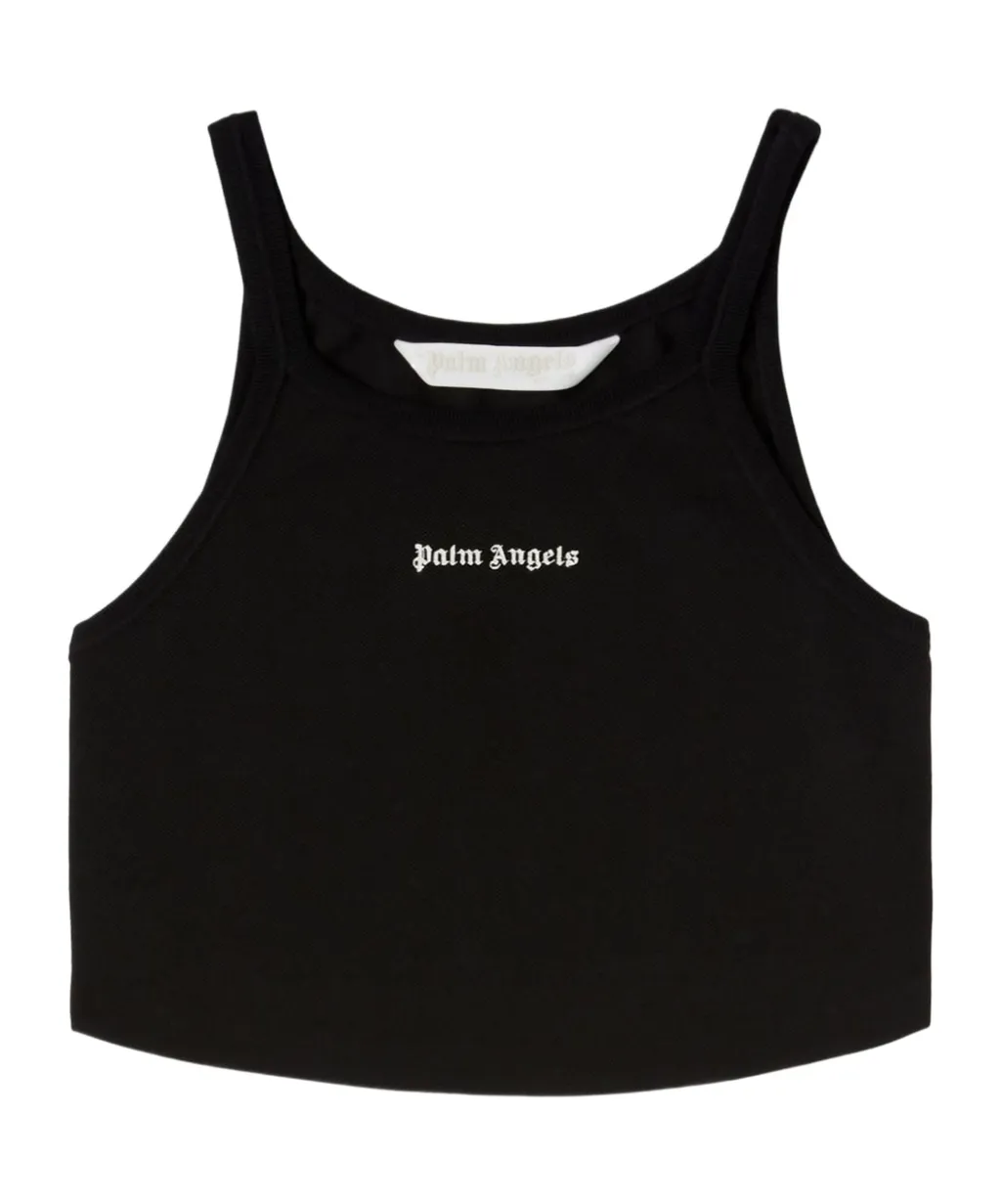 Palm Angels Logo Printed Crewneck Tank Top