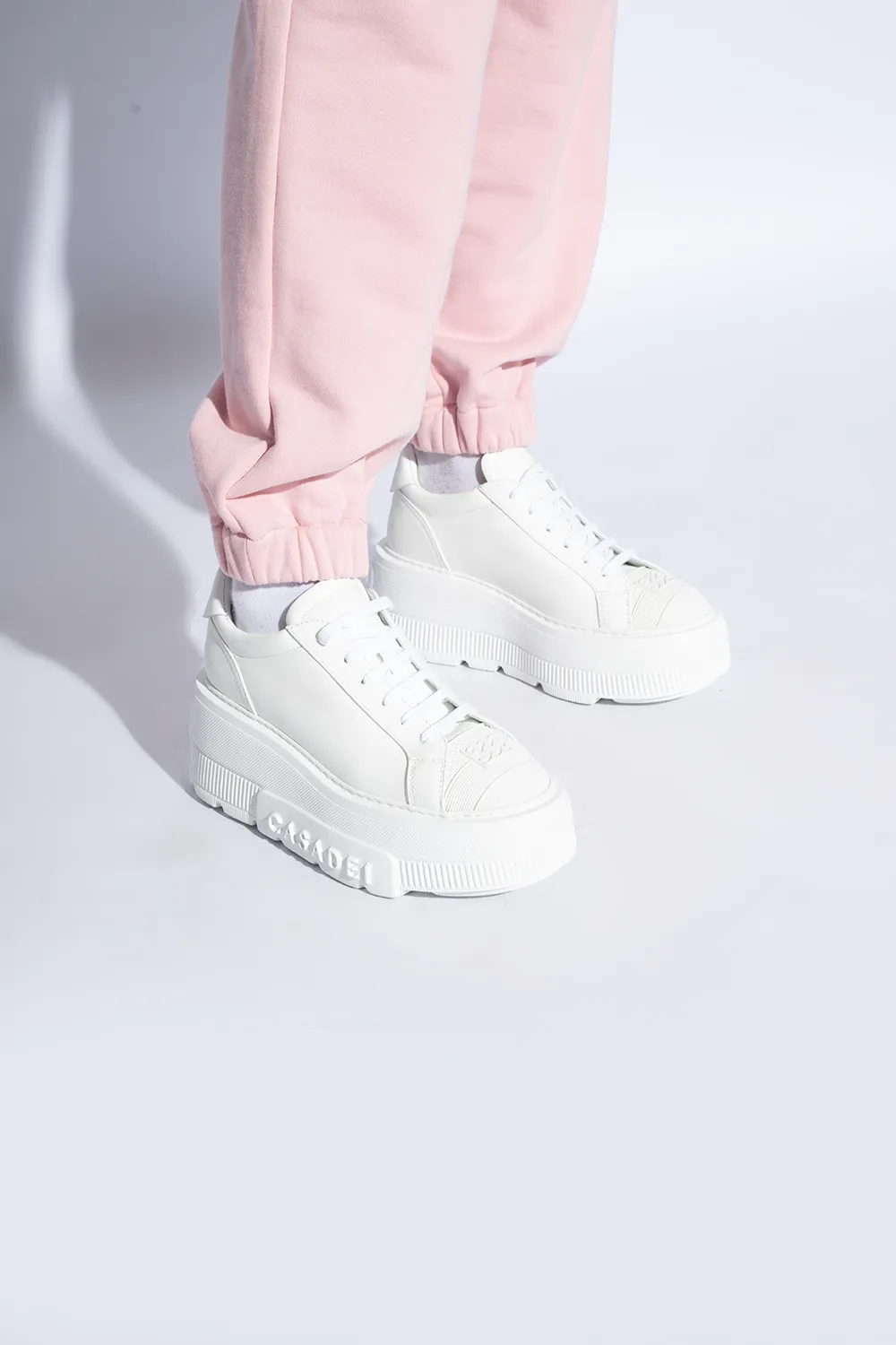 Casadei Nexus Platform Lace-Up Sneakers