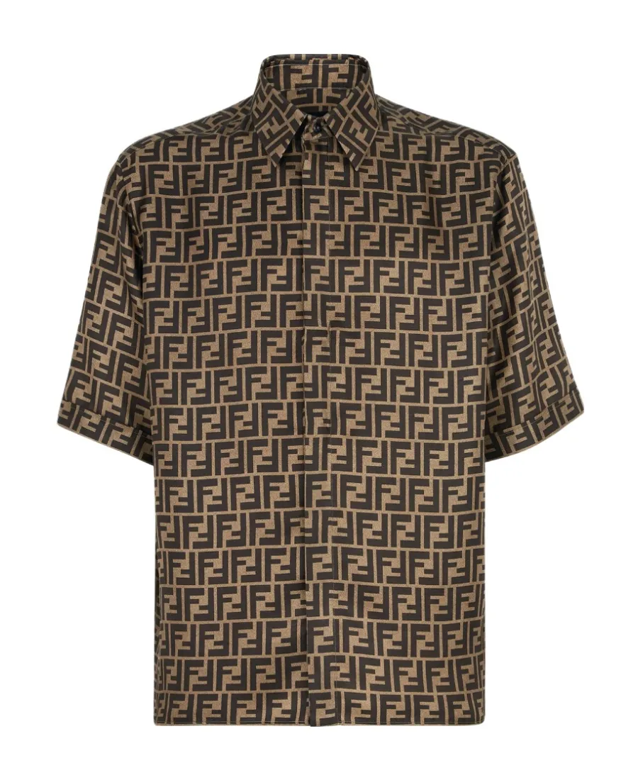 Fendi Ff Motif Short-Sleeved Shirt