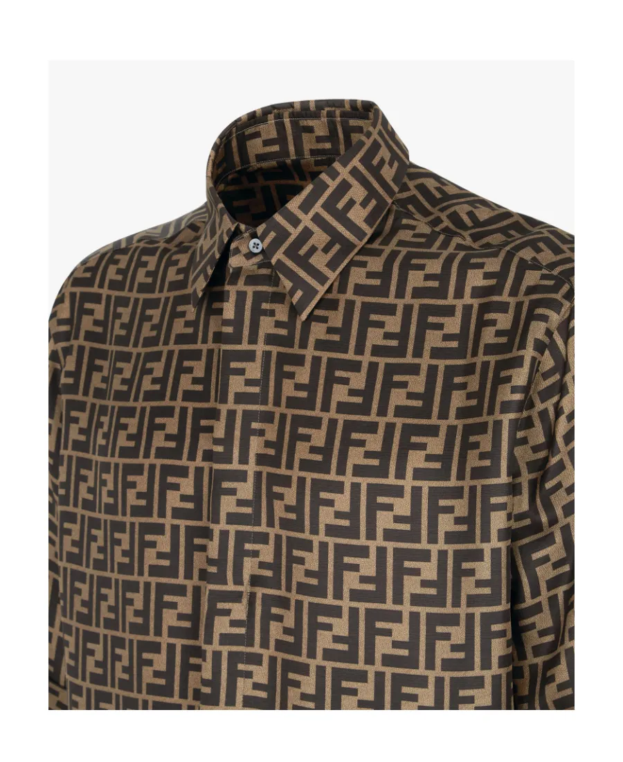 Fendi Ff Motif Short-Sleeved Shirt