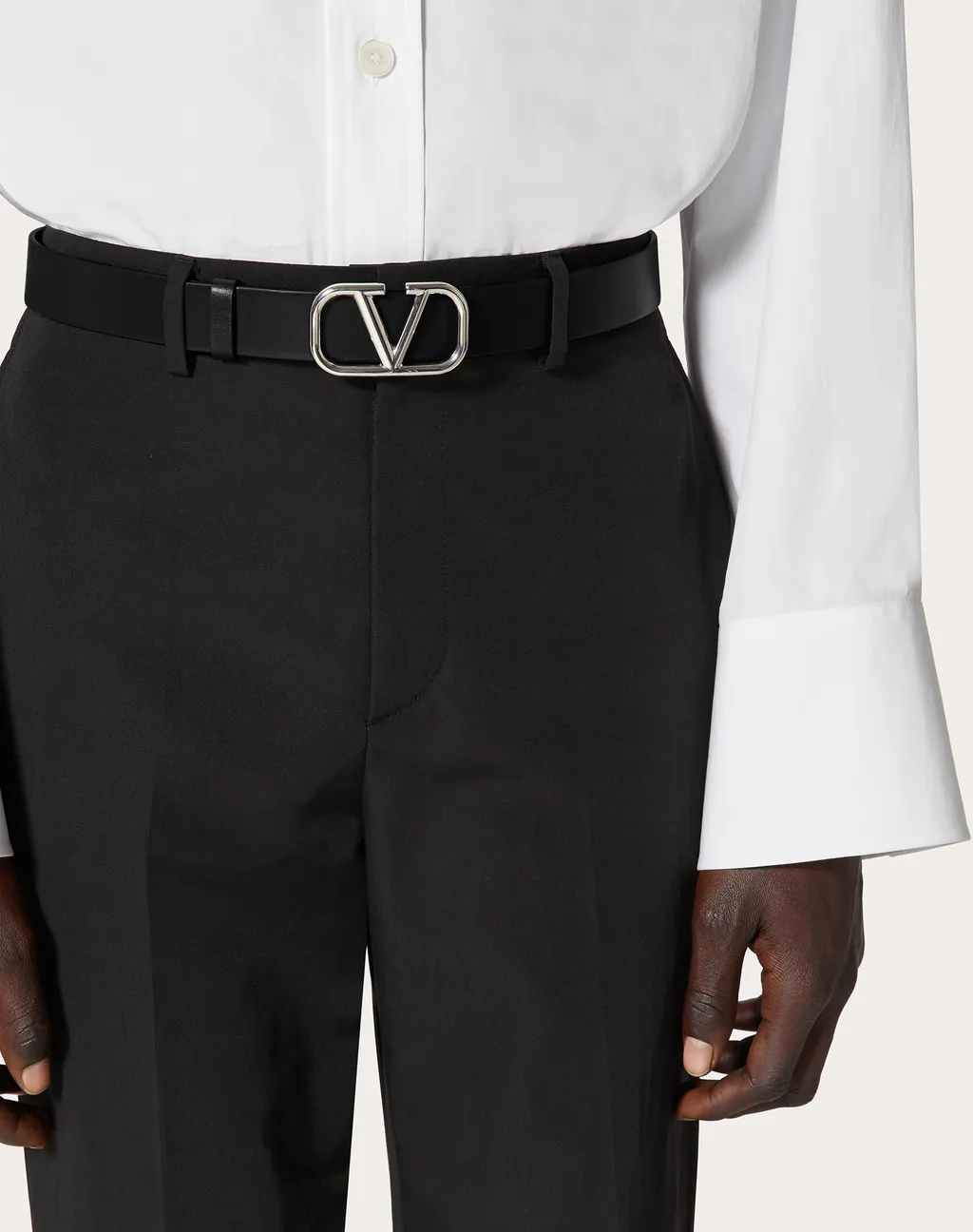 Valentino	Vlogo Plaque Buckled Belt