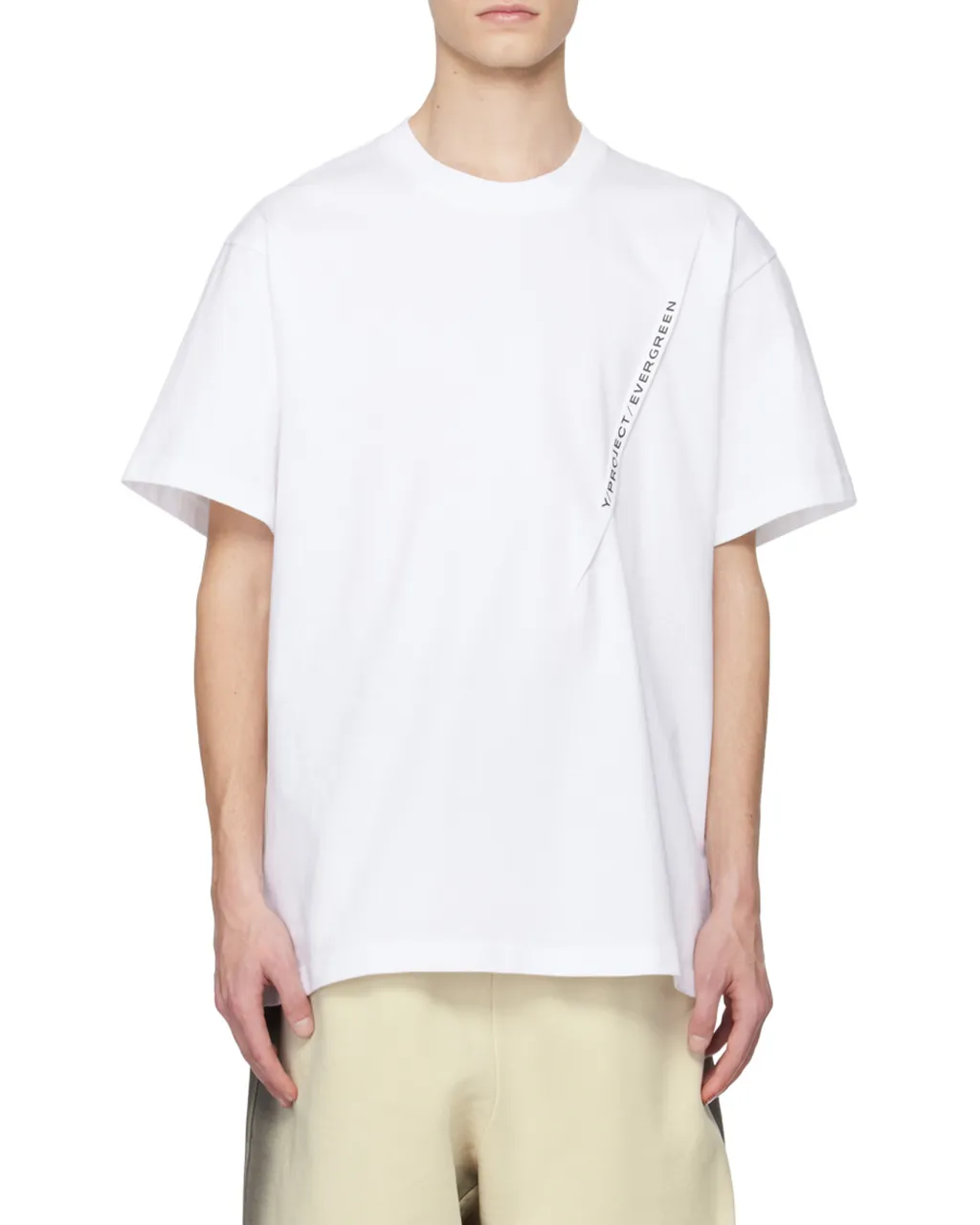 Y/Project Logo Printed Crewneck T-Shirt