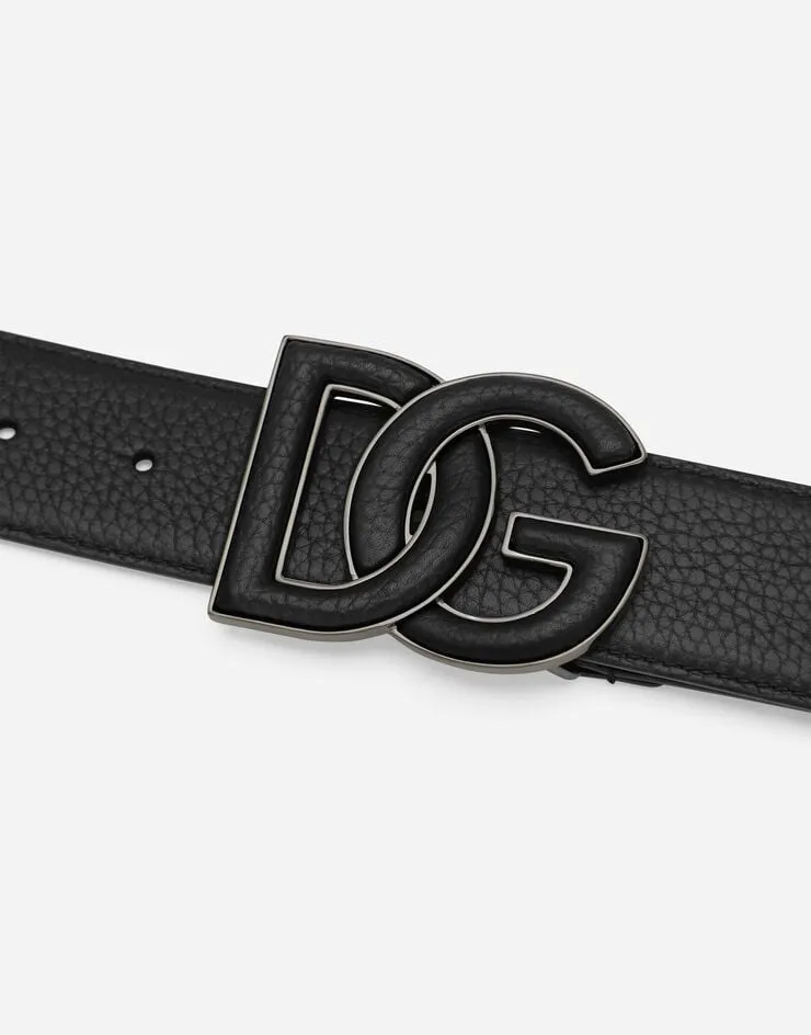 Dolce & Gabbana Logo Plaque Buckle Belt