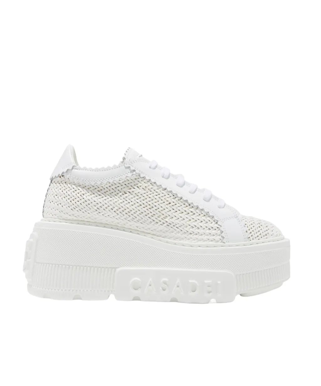 Casadei Interwoven-Detailed Chunky Lace-Up Sneakers