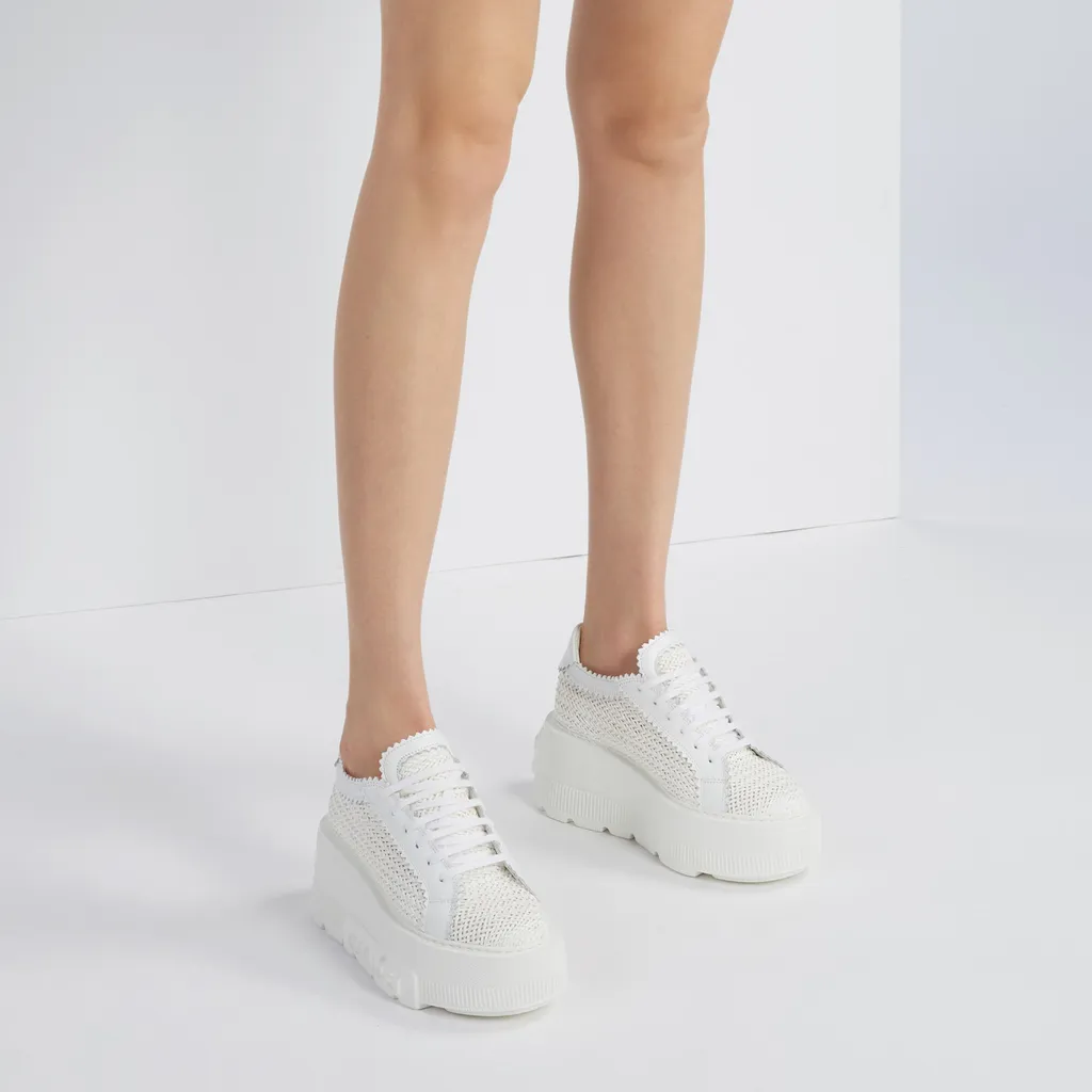 Casadei Interwoven-Detailed Chunky Lace-Up Sneakers
