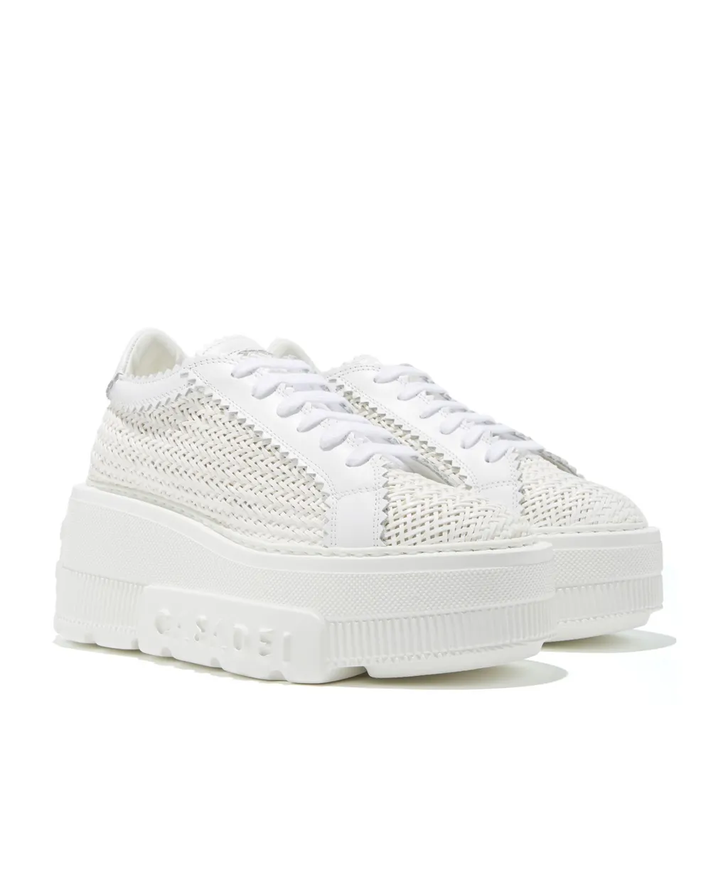 Casadei Interwoven-Detailed Chunky Lace-Up Sneakers