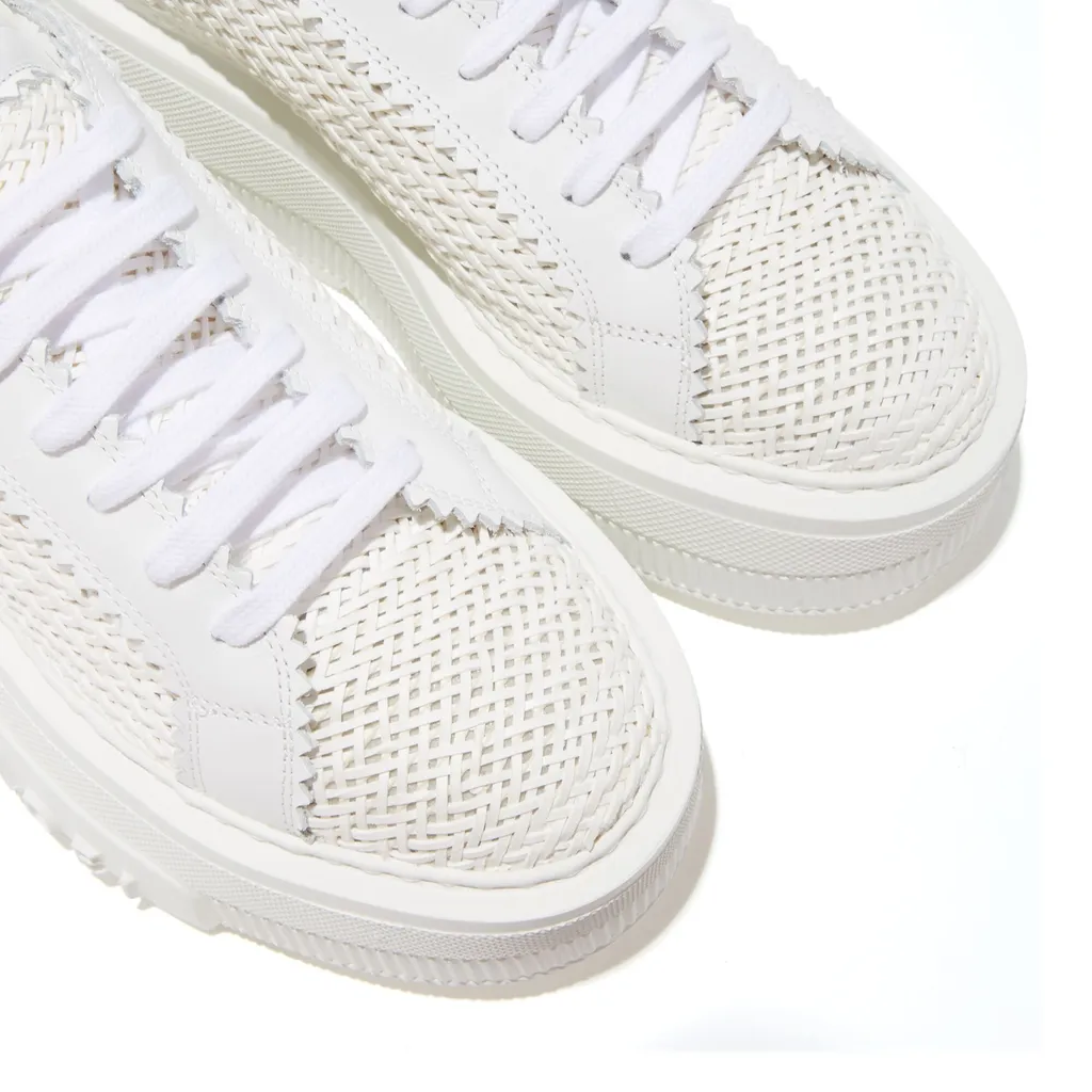 Casadei Interwoven-Detailed Chunky Lace-Up Sneakers