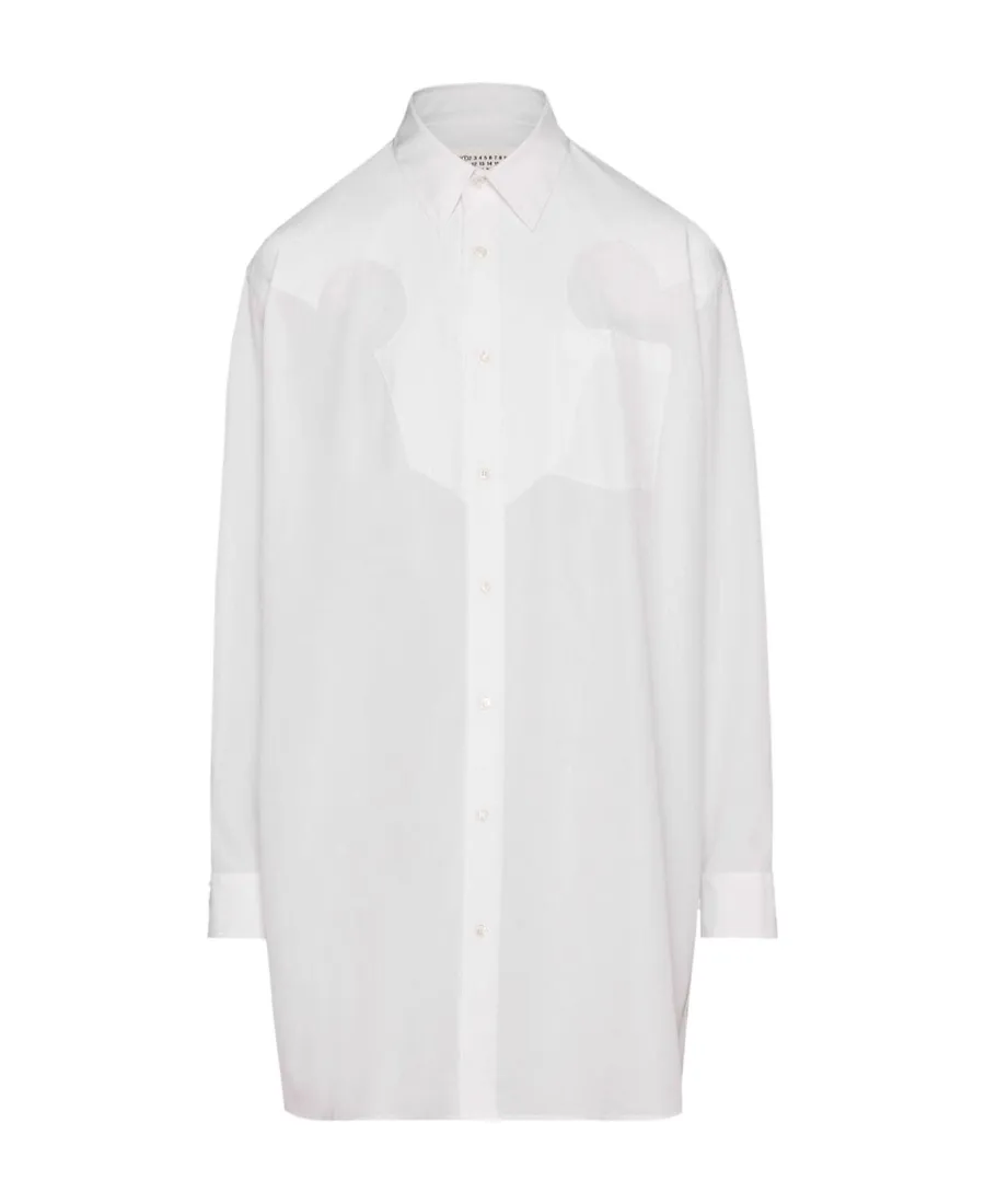 Maison Margiela Button-Up Mini Shirt Dress
