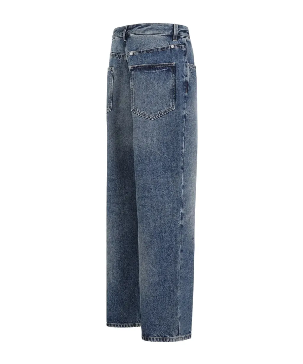 Givenchy Logo Plaque Straight-Leg Jeans