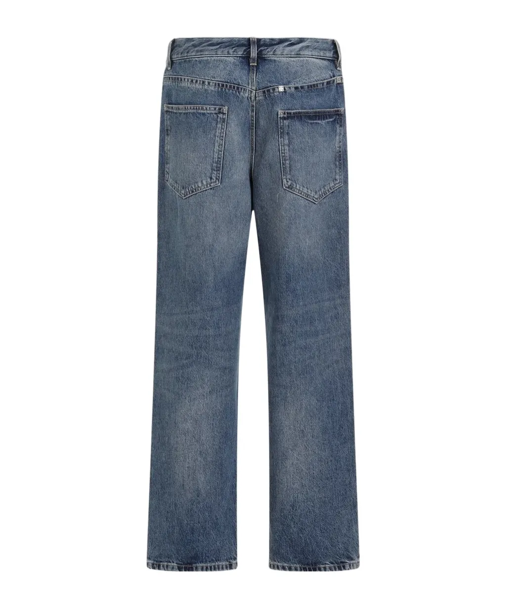 Givenchy Logo Plaque Straight-Leg Jeans