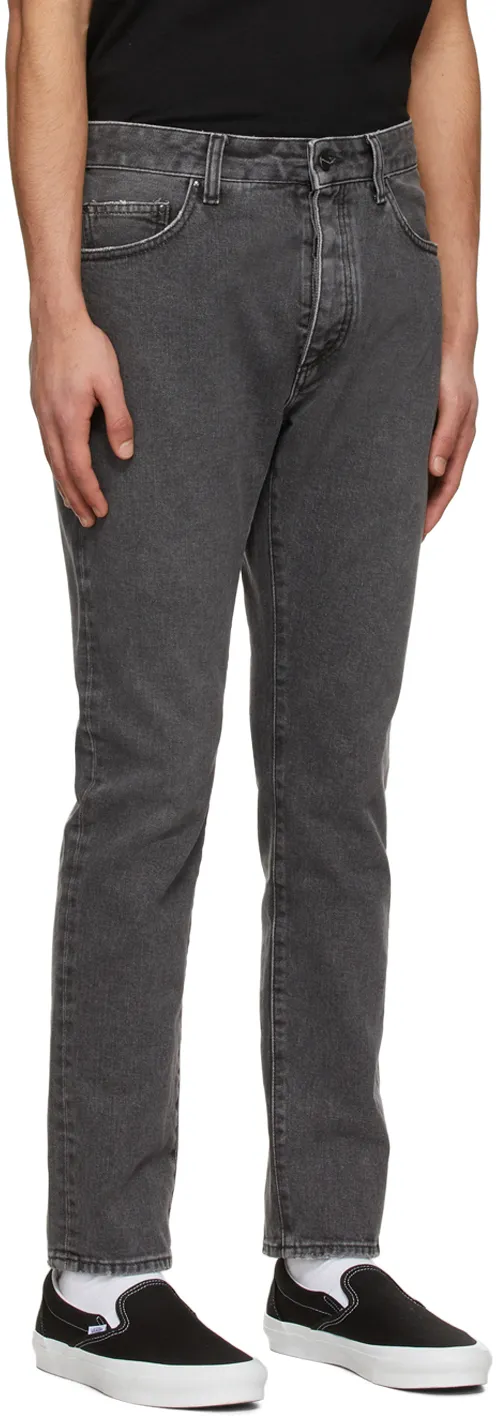 Palm Angels Logo Printed Straight Leg Jeans