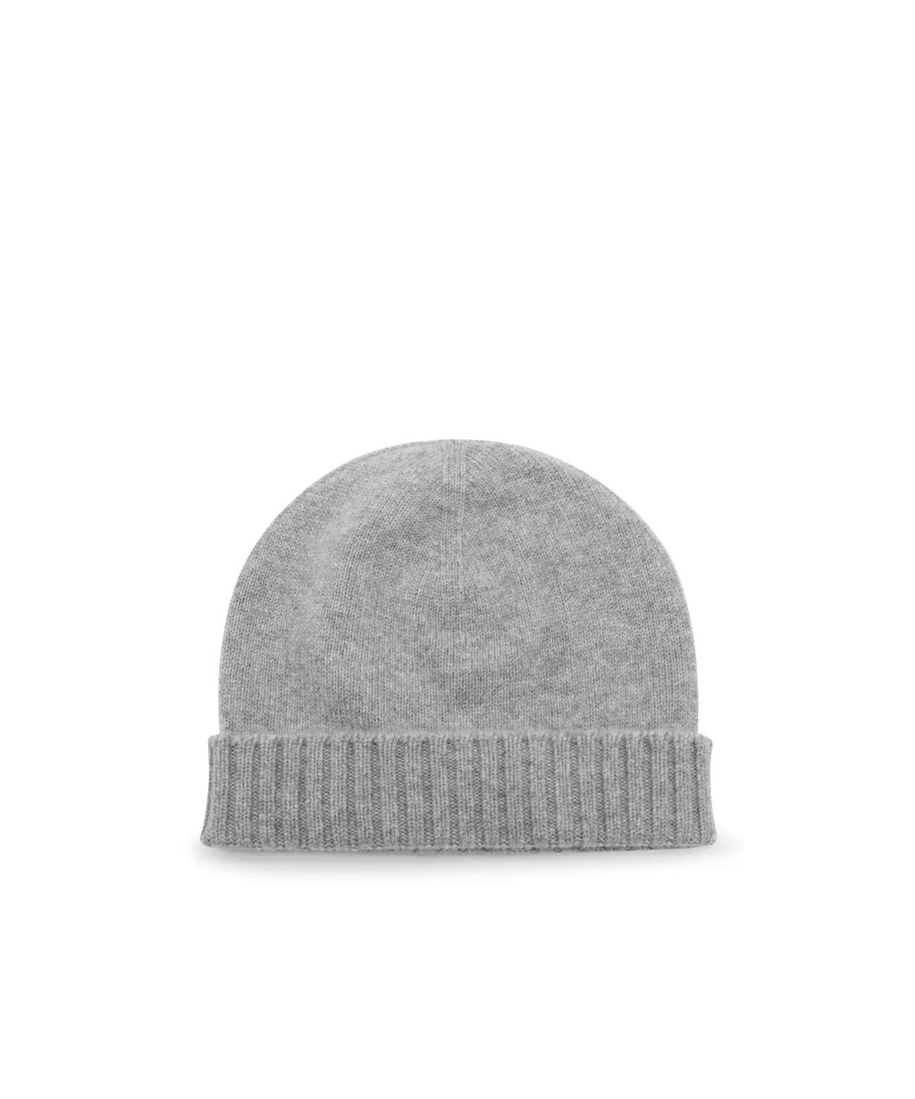Malo Fine-Knit Turn-Up Brim Beanie