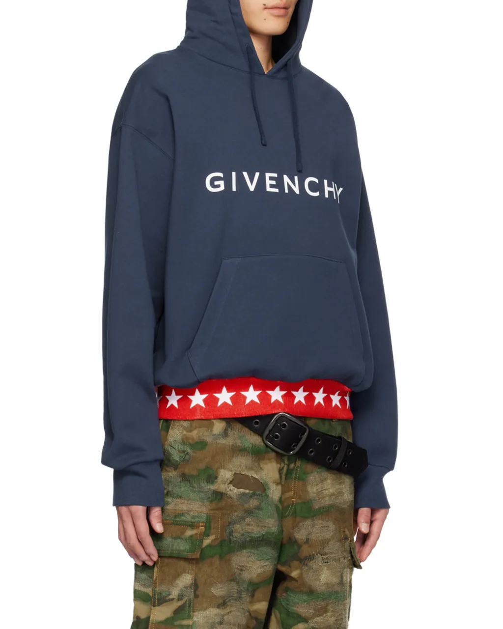Givenchy Logo Printed Drawstring Hoodie