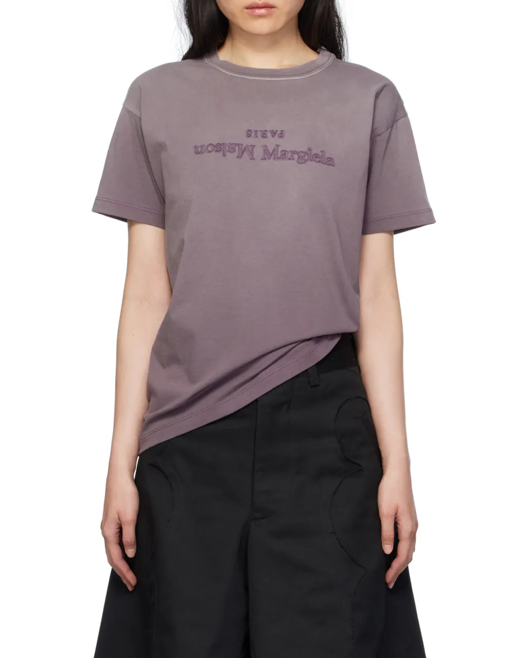 Maison Margiela Reverse Logo Detailed Crewneck T-Shirt