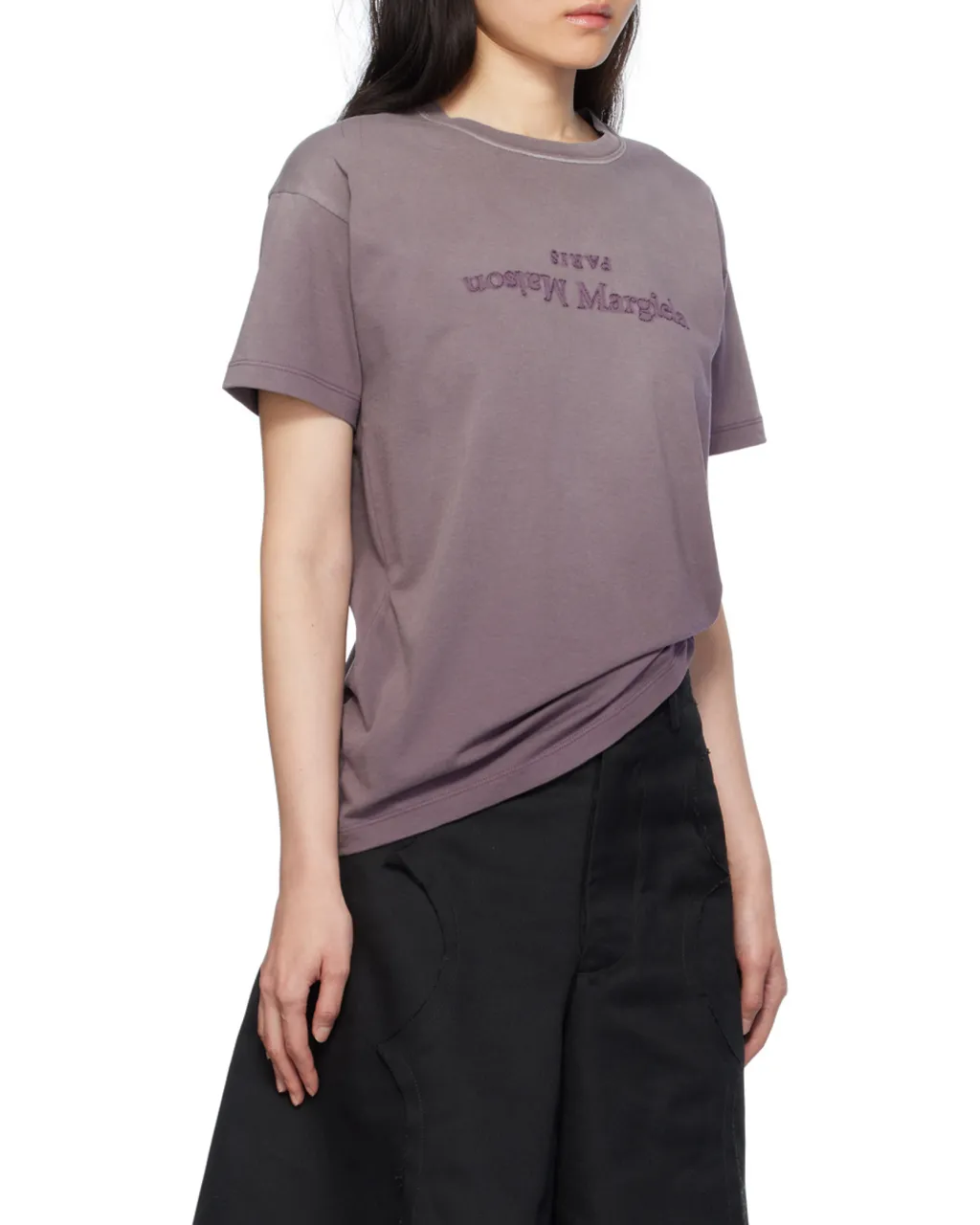 Maison Margiela Reverse Logo Detailed Crewneck T-Shirt