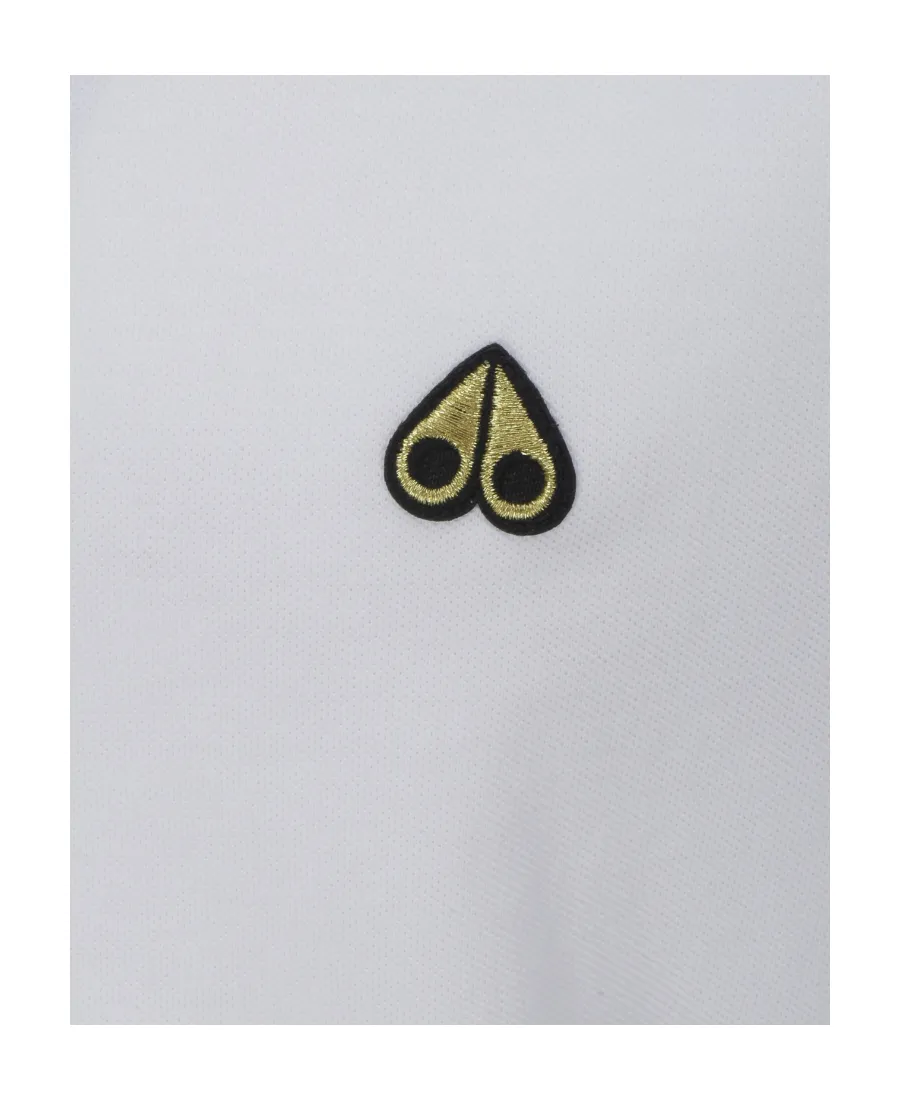 Moose Knuckles Pique Logo Embroidered Polo Shirt