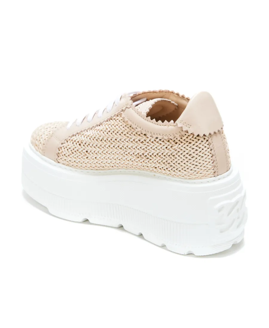 Casadei Interwoven-Detailed Chunky Lace-Up Sneakers