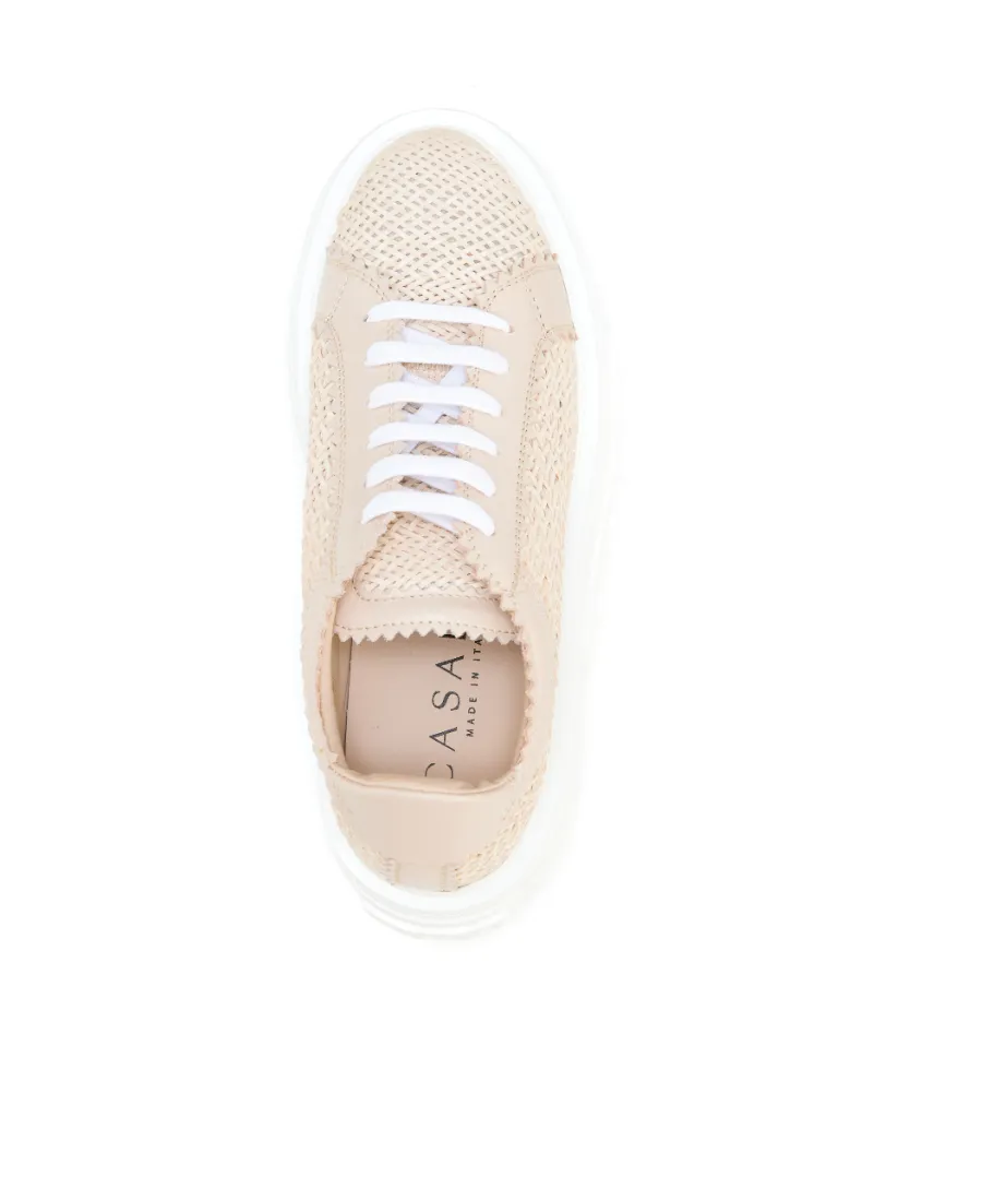Casadei Interwoven-Detailed Chunky Lace-Up Sneakers