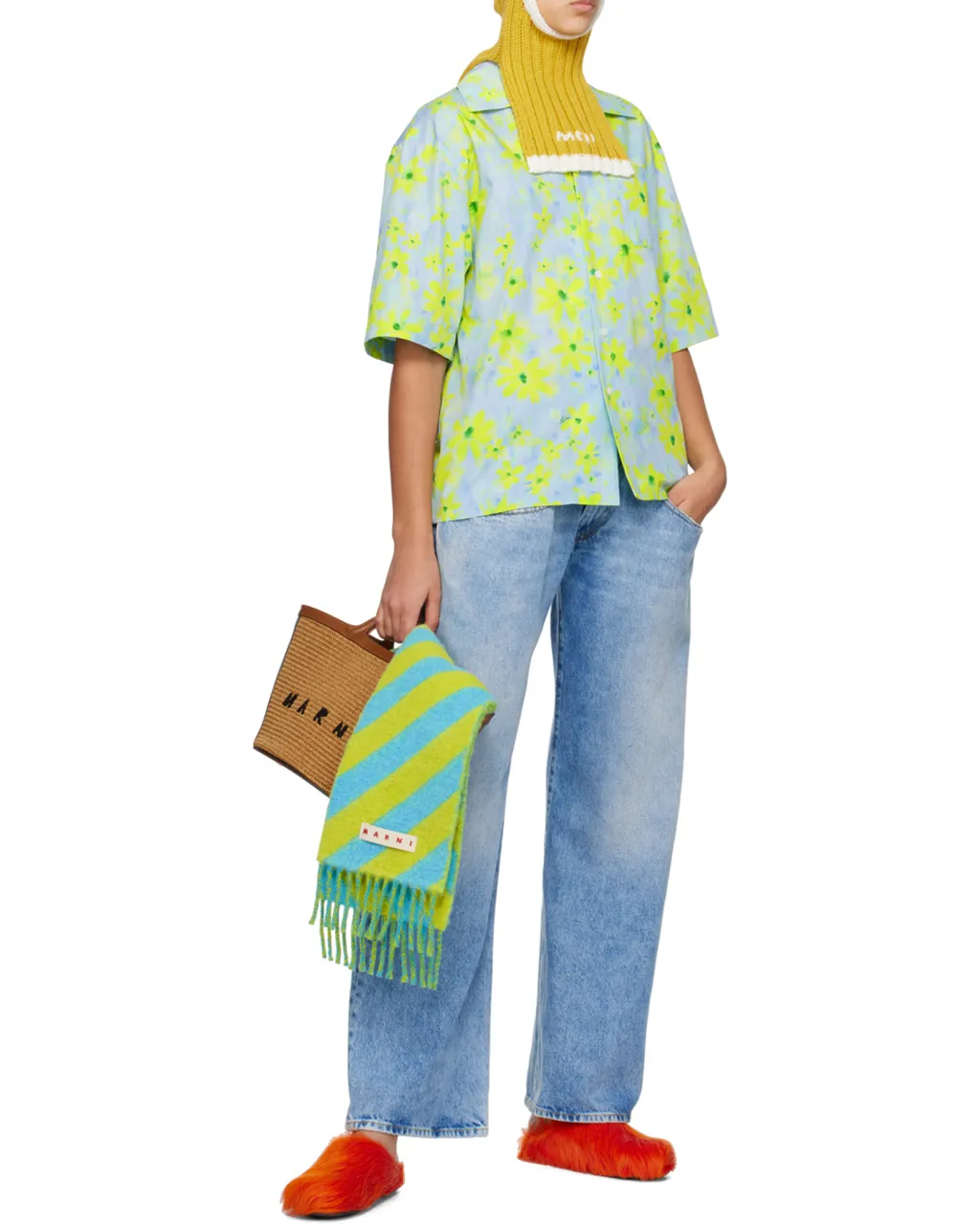 Marni Floral Print Short Sleeved Shirt