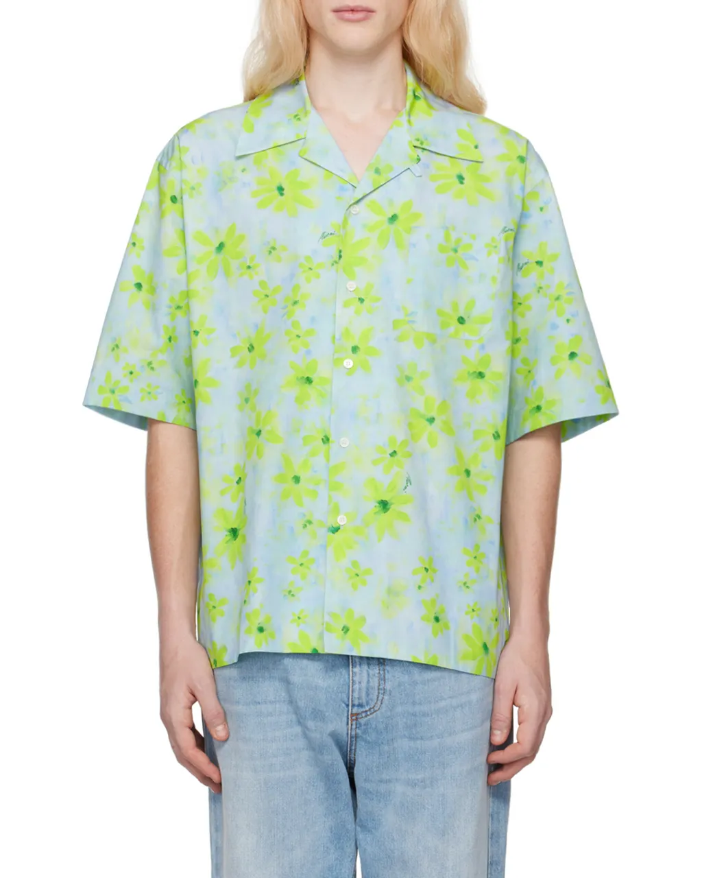Marni Floral Print Short Sleeved Shirt