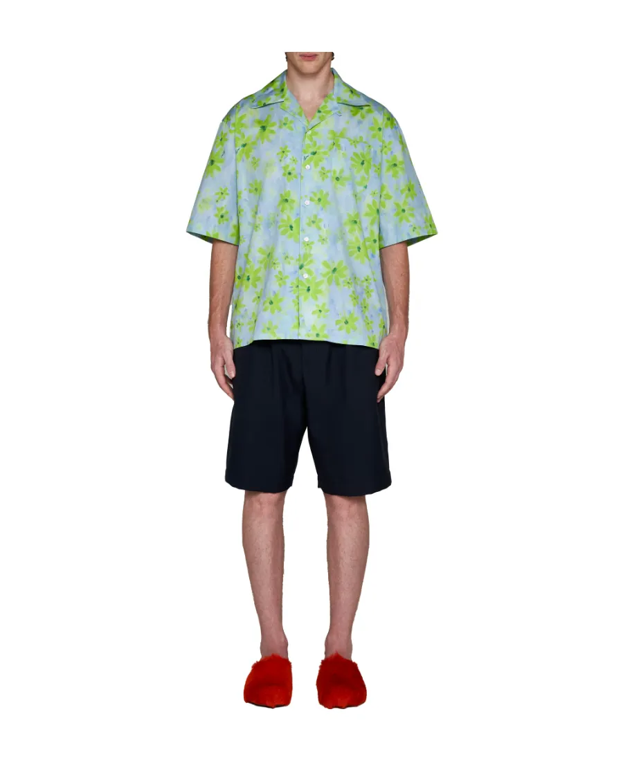 Marni Floral Print Short Sleeved Shirt