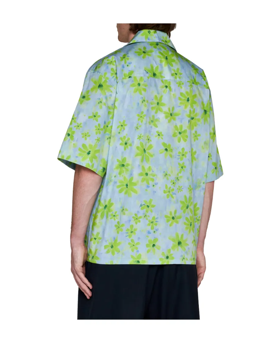 Marni Floral Print Short Sleeved Shirt