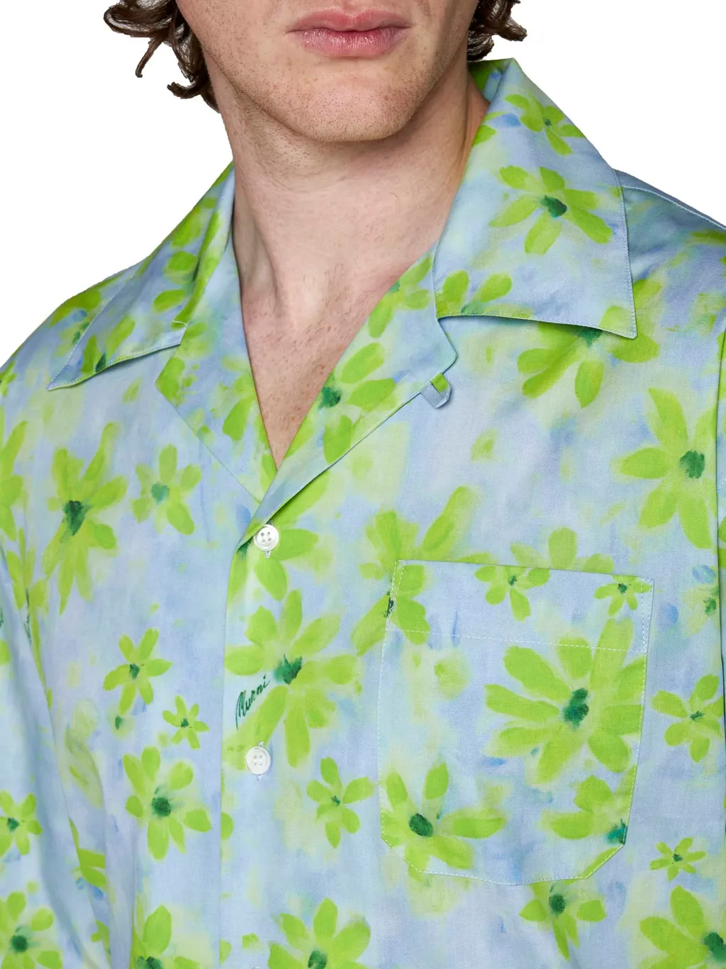 Marni Floral Print Short Sleeved Shirt