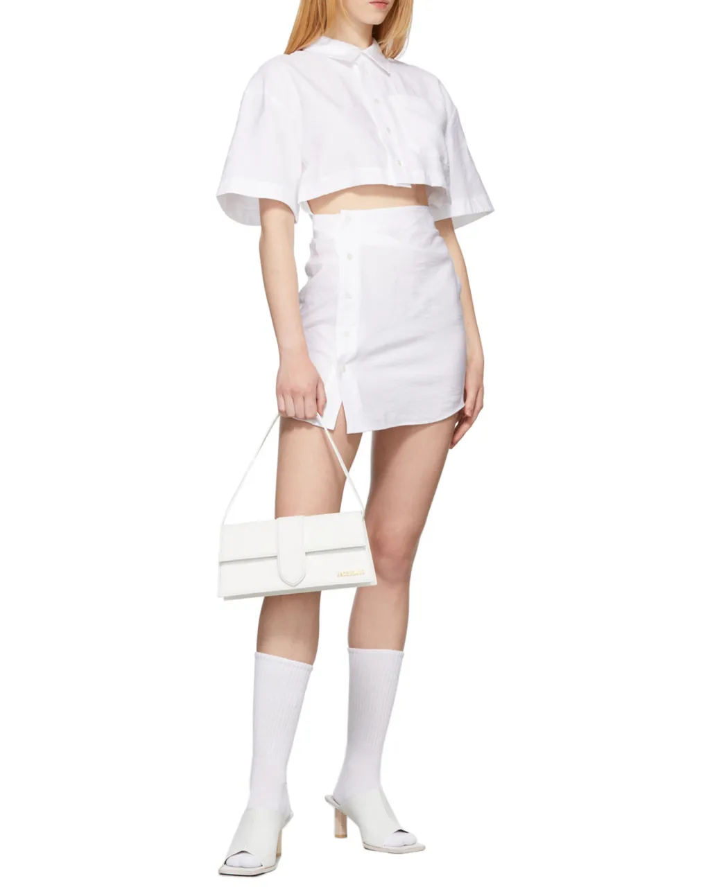 Le Bambino Long Leather Shoulder Bag