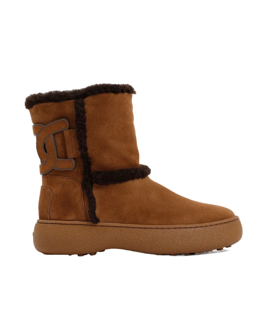 Tod's Kate Logo Patch Ankle Boots
