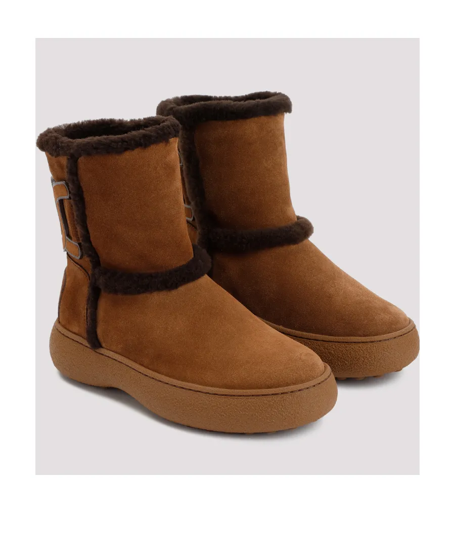 Tod's Kate Logo Patch Ankle Boots