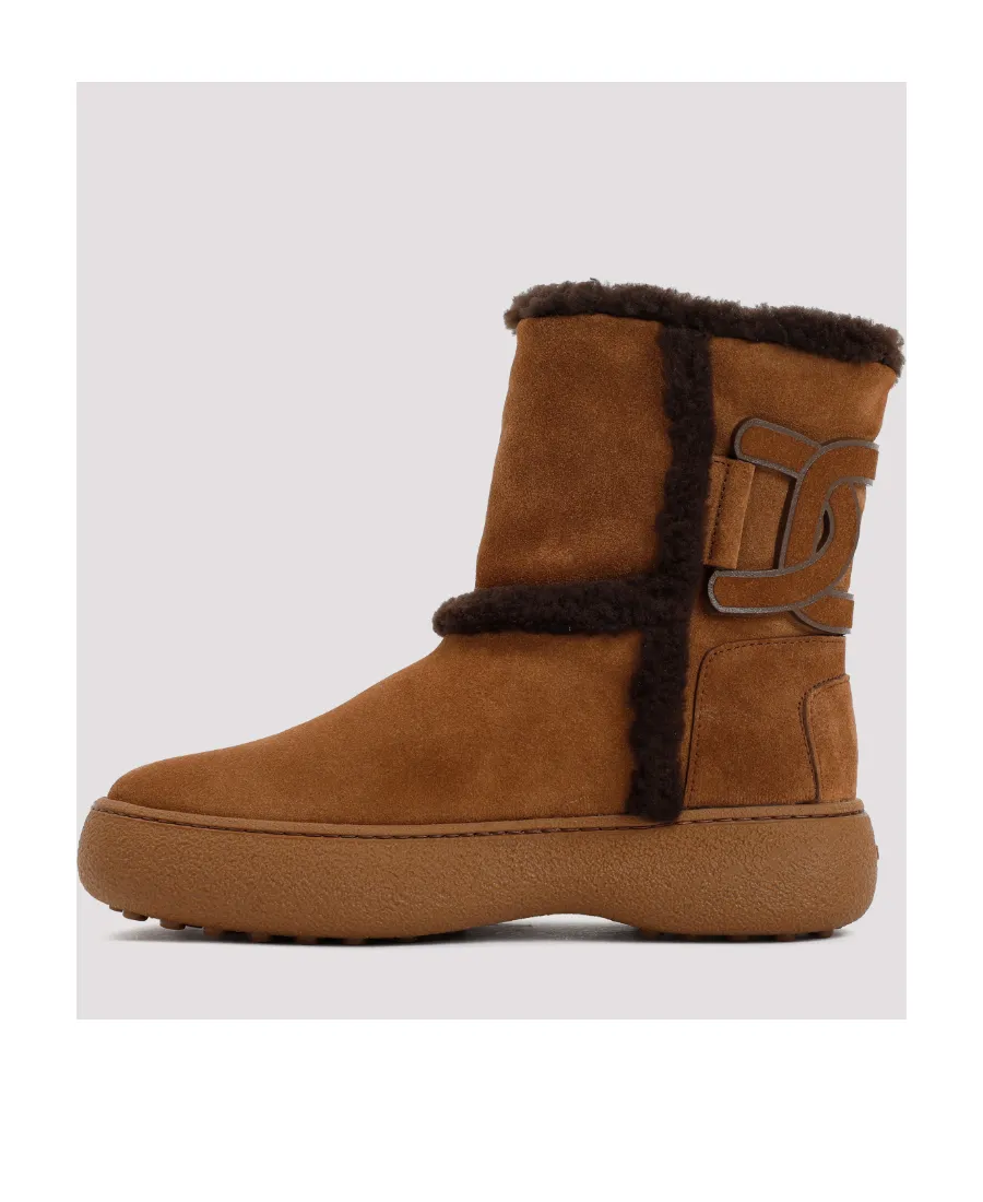 Tod's Kate Logo Patch Ankle Boots