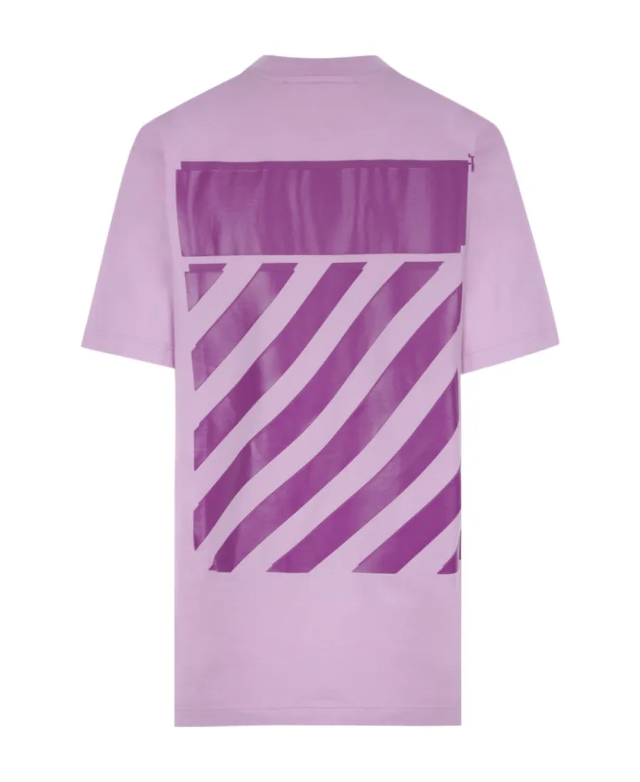 Diag-Print Short-Sleeved T-Shirt
