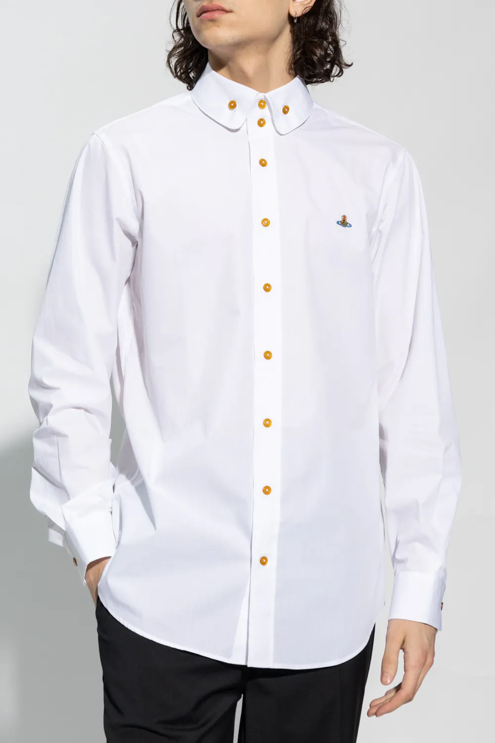 Vivienne Westwood Orb Embroidered Long-Sleeved Shirt