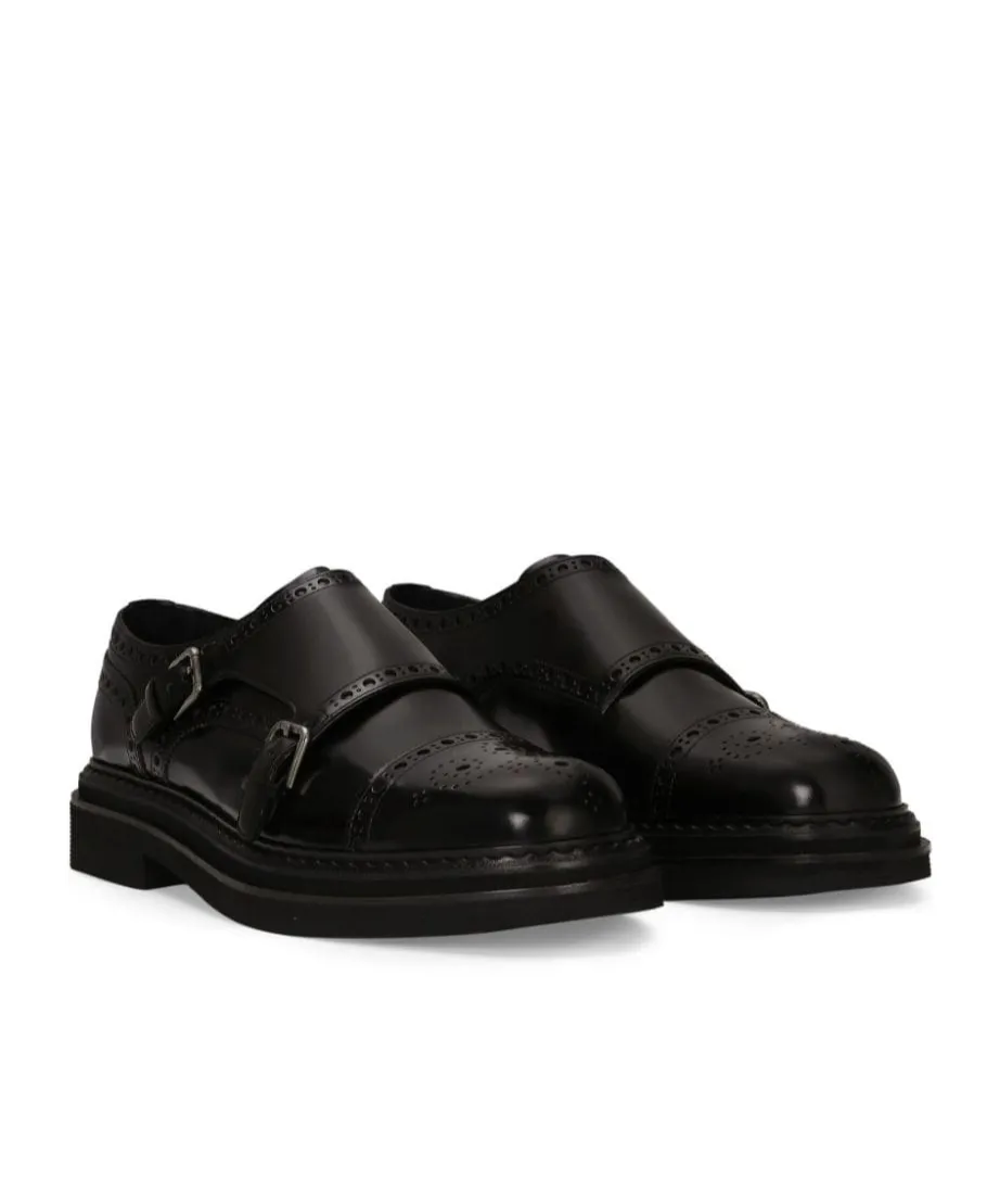 Dolce & Gabbana Round Toe Monkstrap Shoes